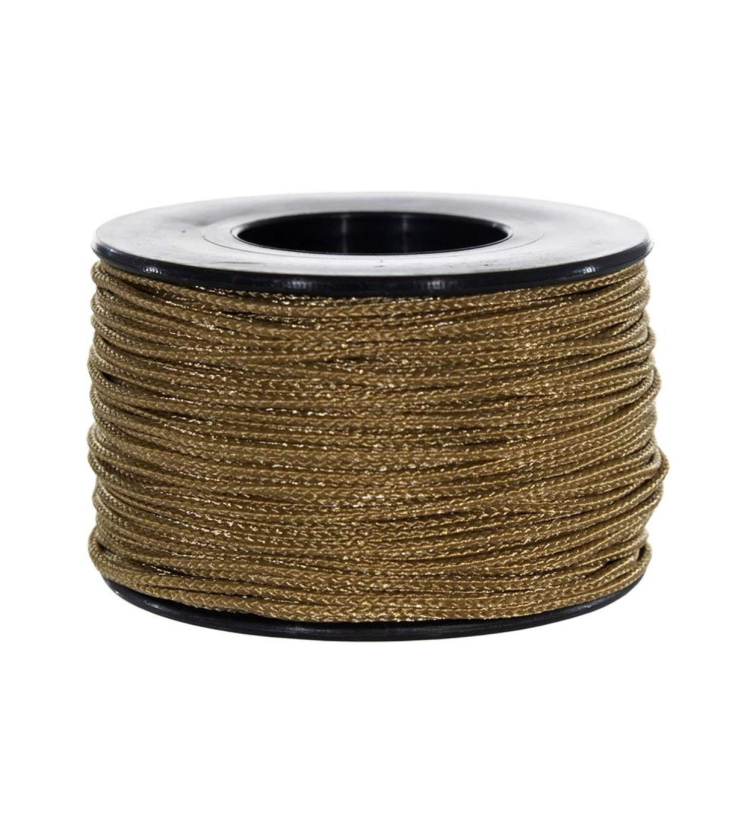 Atwood Micro Sport Cord 1.18mm X 125 Ft Small Spool Lightweight Braided Cord Light Brown