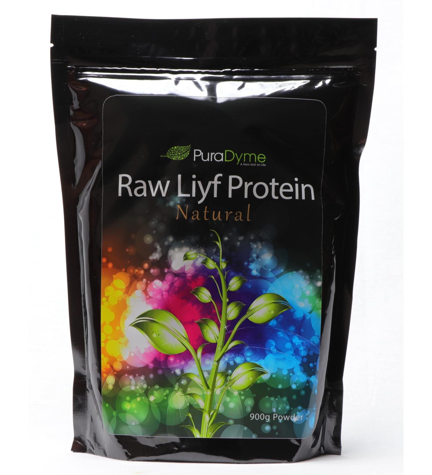 PuraDyme Raw Liyf Protein Natural 900g Powder