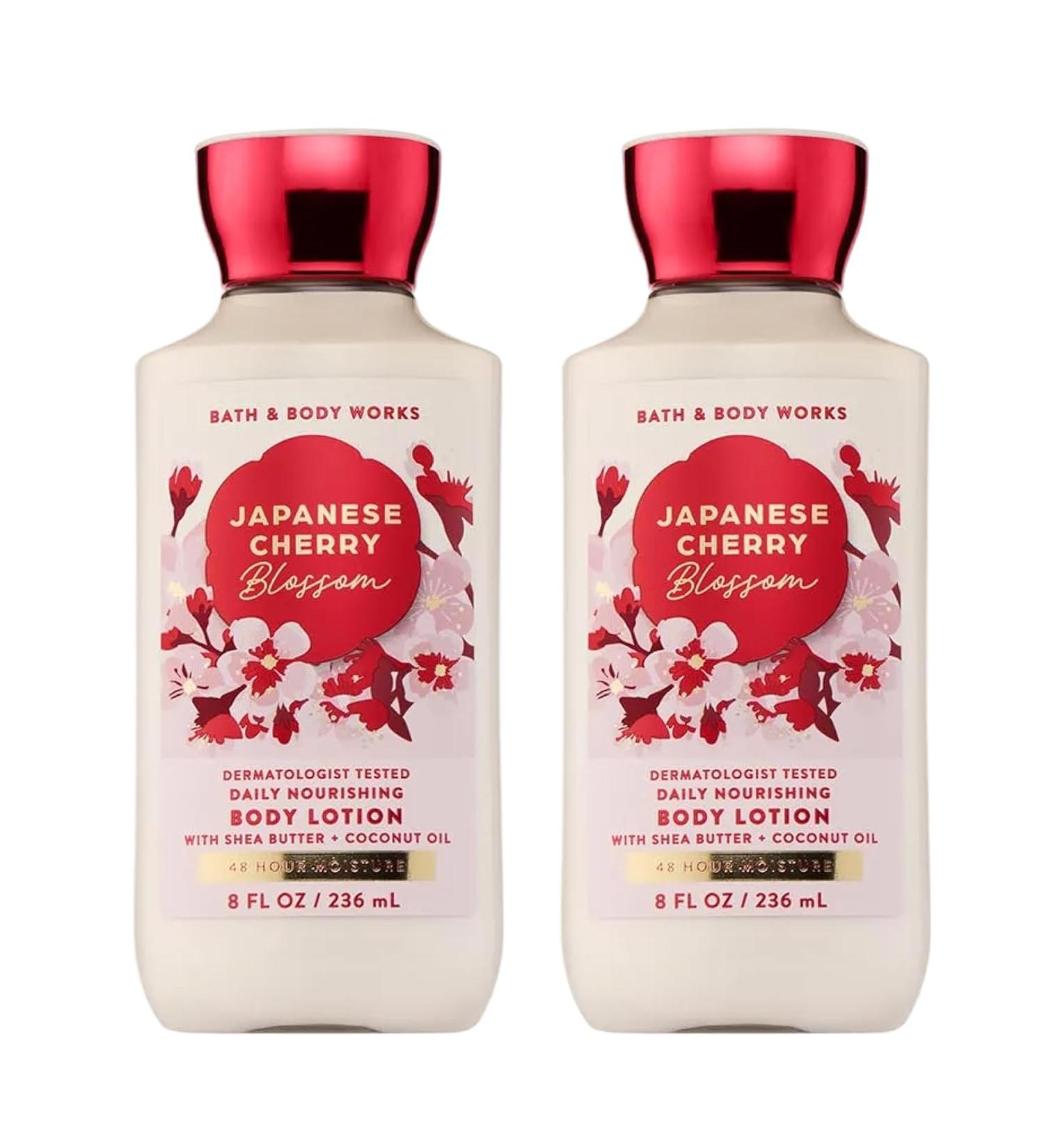 Bath & Body Works Japanese Cherry Blossom Body Lotion 8 fl oz (236 ml) - New Formula (2 Pack) - Buy Online on GoSupps.com