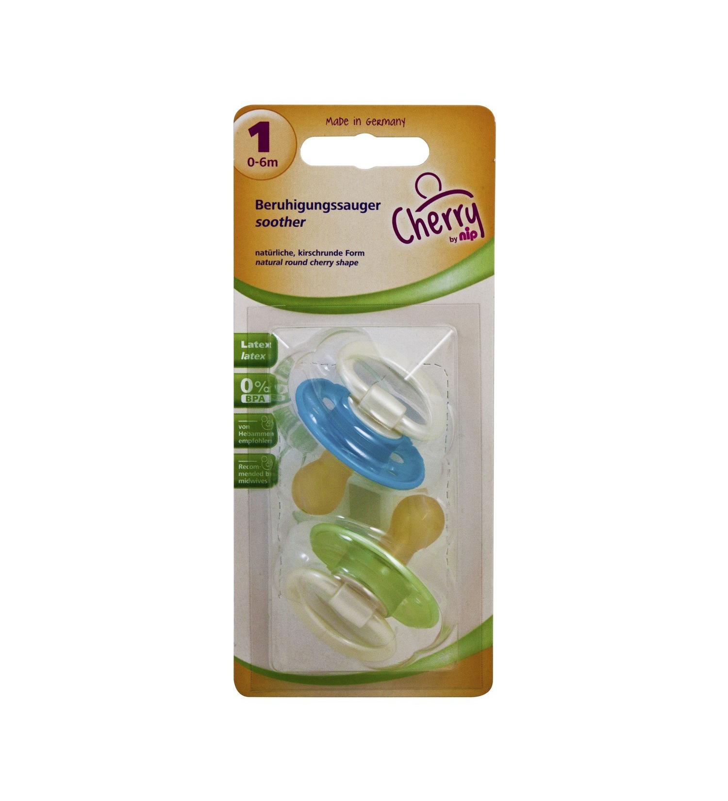 N rnberg Gummi Babyartikel 91004 - NIP B.Sauger Latex Cherry from 0-6 Mo. B Toddlers and Preschool Assorted Colors