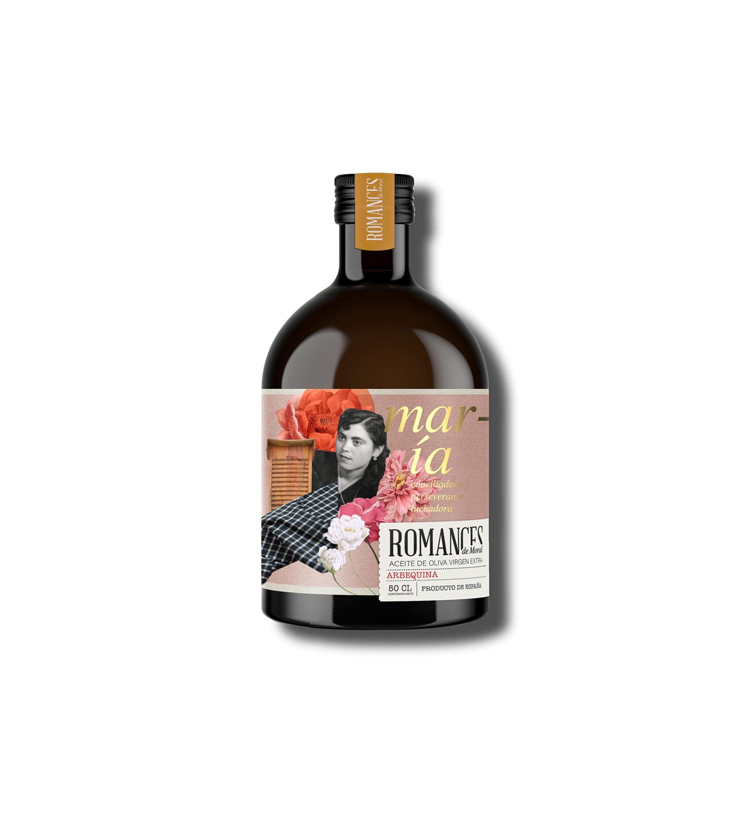 ROMANCES de Moral | Extra Virgin Olive Oil (Arbequina Variety 500ml.) | Best Premium EVOO from Calatrava | Luxury gourmet EVOO from arbequina olives | Direct sale and limited production Arbequina 500ml. - Buy Online on GoSupps.com
