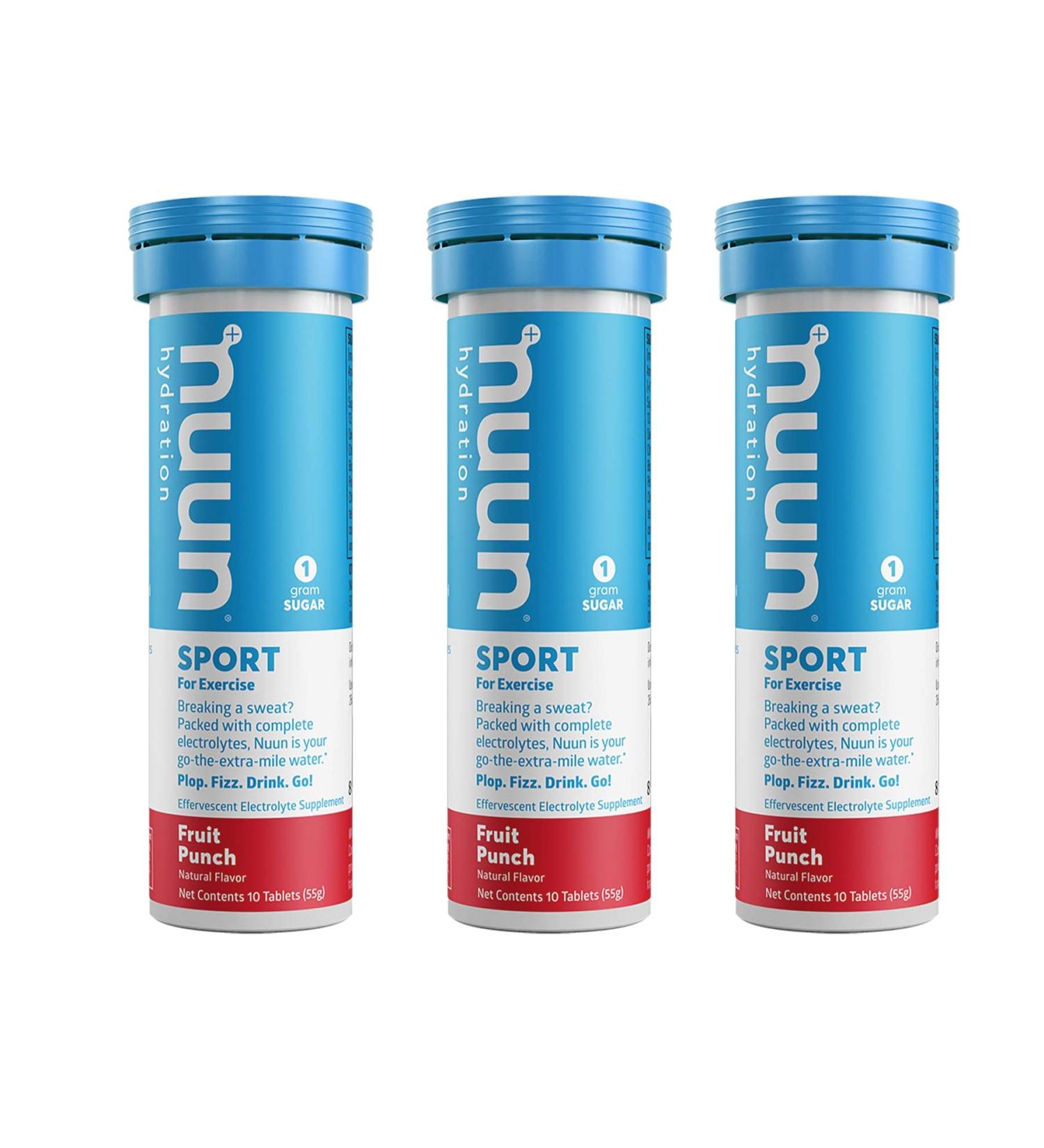 Nuun Sports Fruit Punch Electrolyte Tablets - 30 Count Pack | Hydration Boost for International Shipping - Buy Online on GoSupps.com