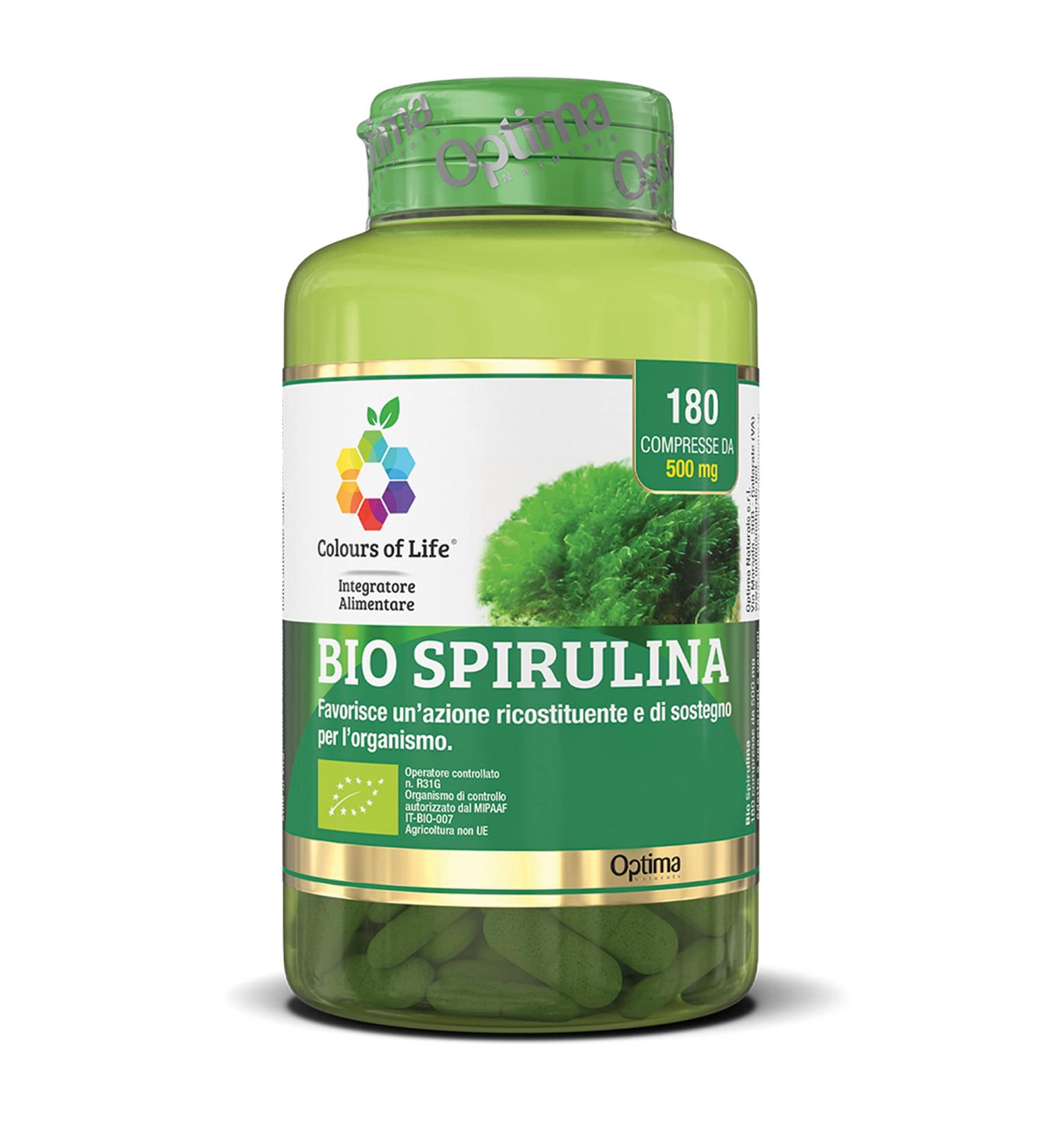 Colors Of Life Colors Of Life Bio Spirulina - Organic Spirulina Platensis Supplement 180 Tablets - 90 g Organic Spirulina is a dietary supplement - Buy Online on GoSupps.com