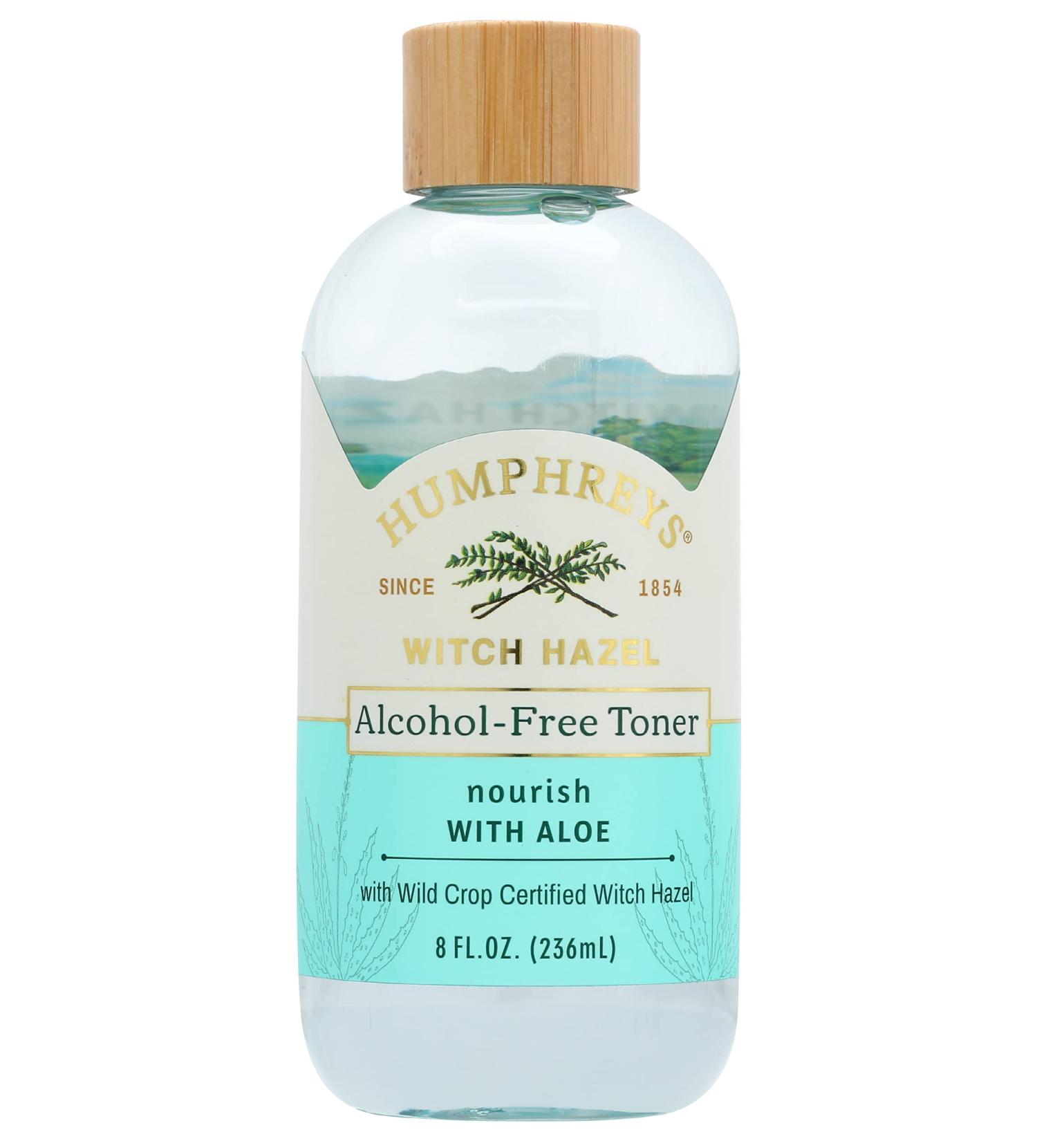 Humphreys Alcohol-Free Toner Witch Hazel with Aloe 8 Fl Oz (Pack of 1)