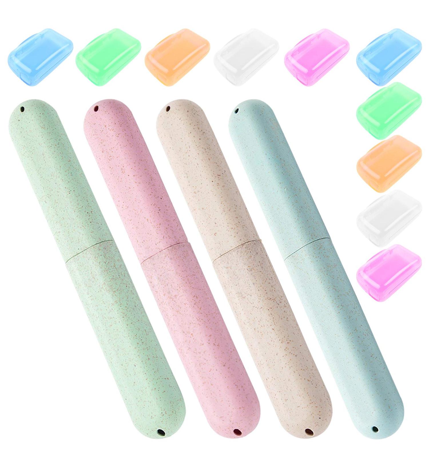 Set of 14 Toothbrush Cover Cases - SourceTon Travel Toothbrush Case for Home, Office, Camping & School - Buy Online on GoSupps.com