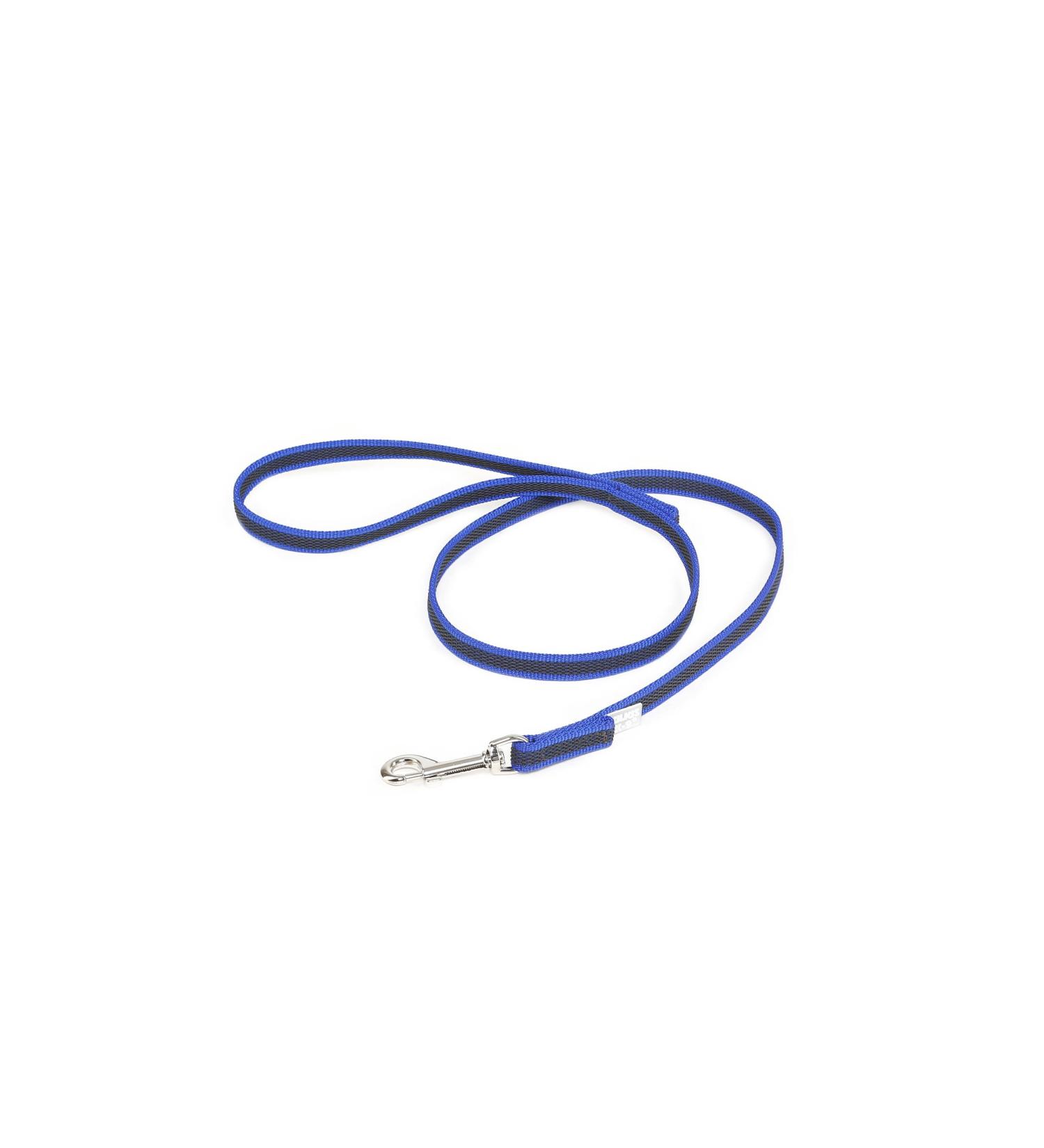 IDC Color & Gray Rubberized Leash - 14mm x 1m with Loop - Durable Blue-Grey Dog Leash for International Shipping - Buy Online on GoSupps.com
