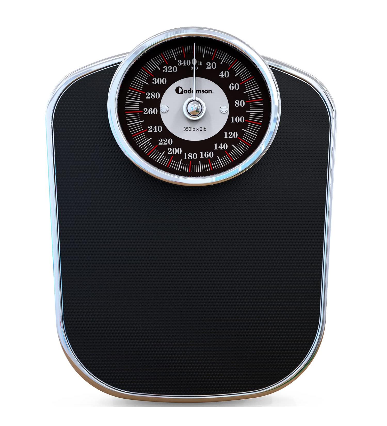 Adamson A26 Scales for Body Weight - New 2022 - Up to 350 lb  Anti-Skid Rubber Surface  Extra Large Numbers - High Precision Bathroom Scale Analog - Durable with 20-Year Warranty - Buy Online on GoSupps.com