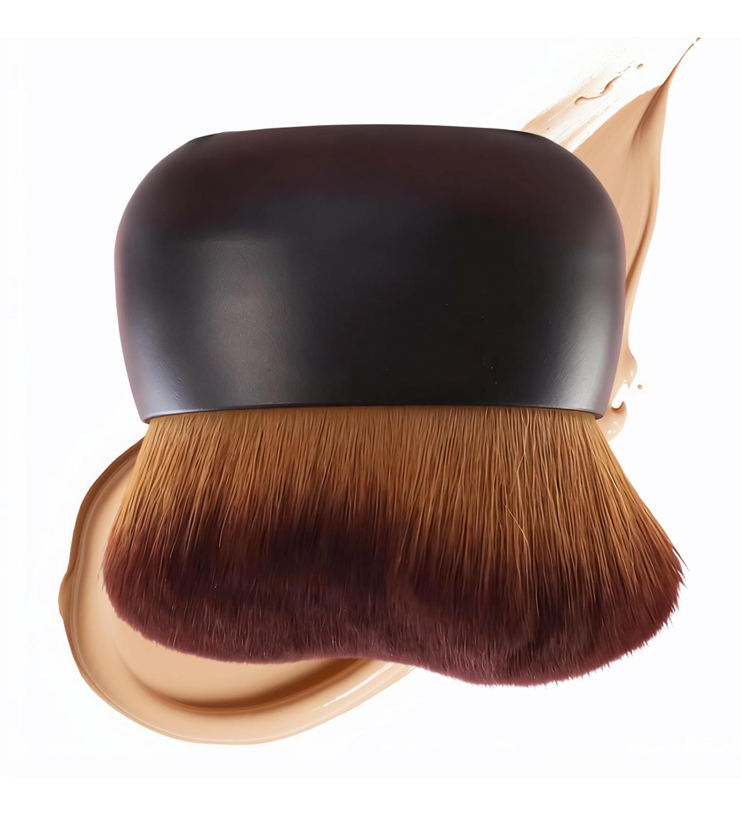 Body Bronzer Brush Large Head Extra Dense Bristles Tanning Applicator Bronzer Blend Foundation Applicator For Neck Arm Leg Concealer Contouring Black - Buy Online on GoSupps.com