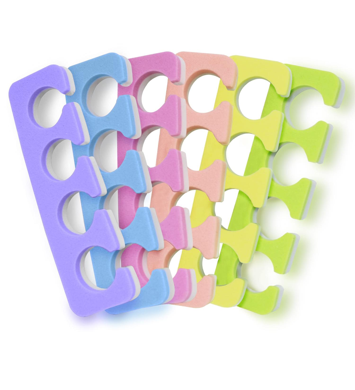 Premium Toe Separator Set - 24pc Pedicure Tool Kit | Super Soft & Durable Two Tone ZMOI - Buy Online on GoSupps.com