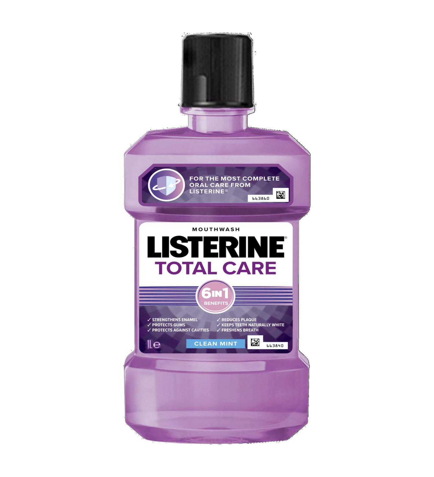 Buy Listerine Mouthwash Total Care Clean Mint 1000 Ml - Fast International Shipping - Buy Online on GoSupps.com