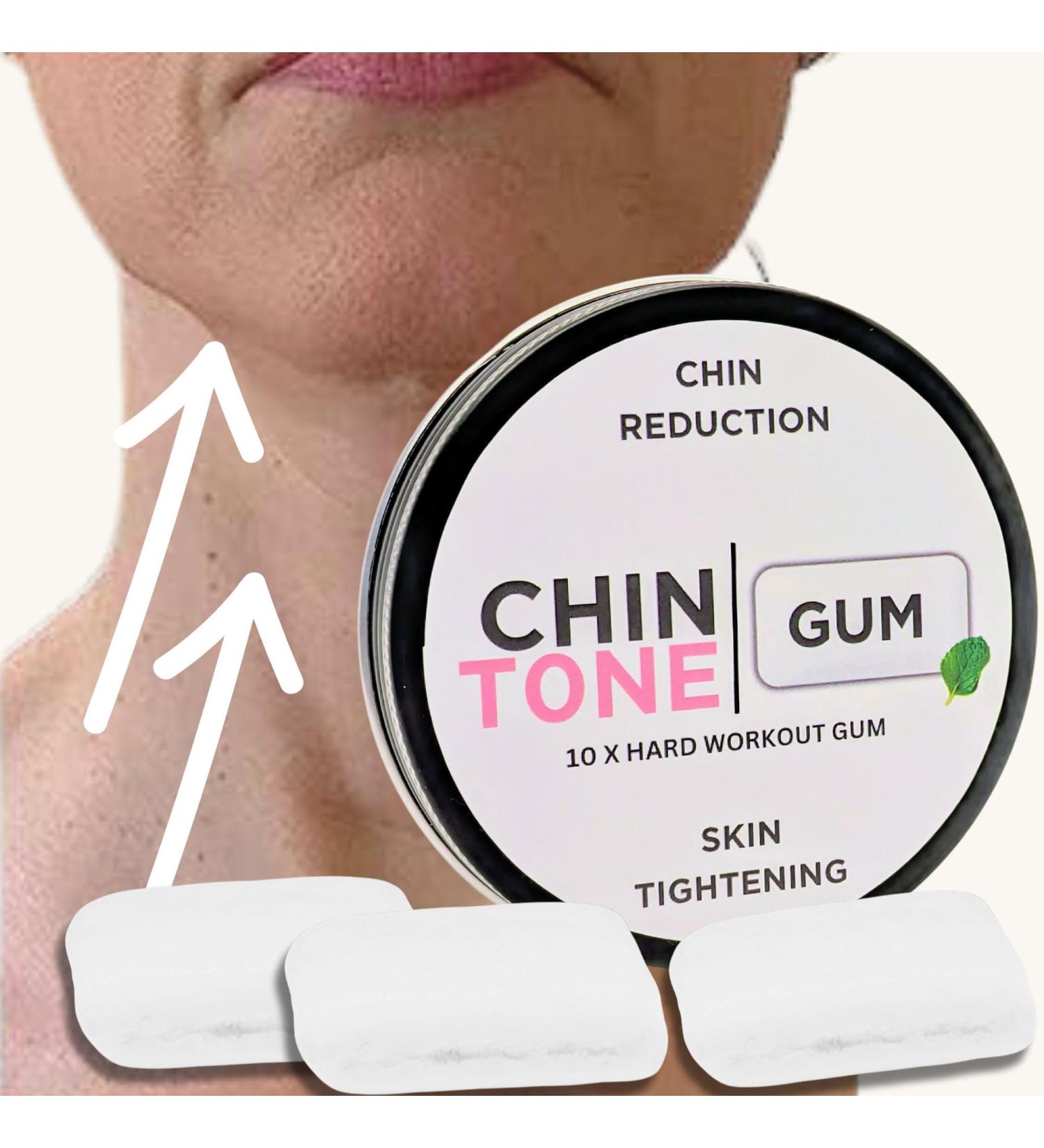 ChinTone Jawline and V Face Exerciser HARD GUM: DOUBLE CHIN REDUCER Neck Firming Anti-Aging Skin Tightening Lifting Wrinkle Remover Jaw sharpener. Chew to a sharper healthier look - Buy Online on GoSupps.com