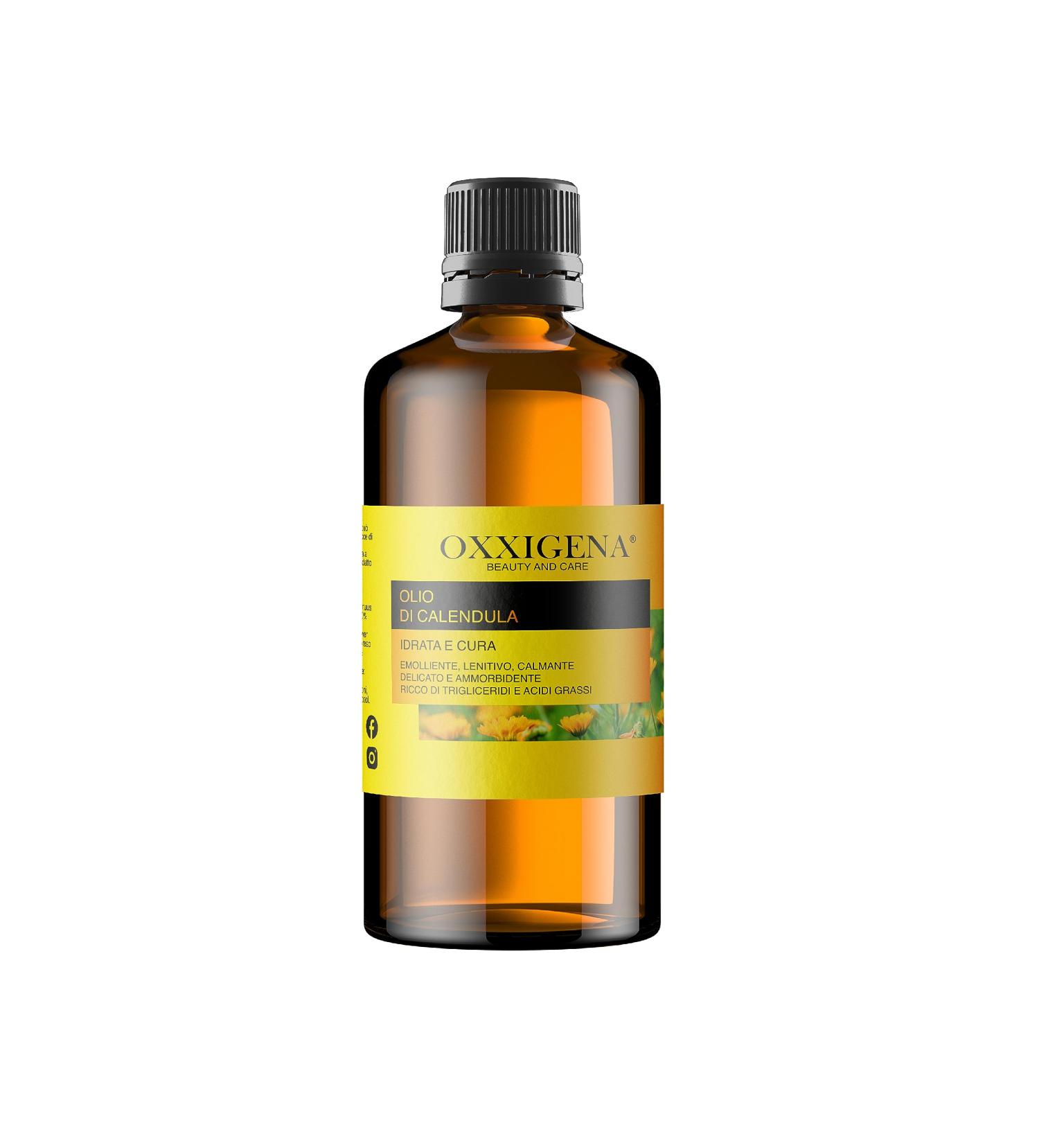 Oxxigena Calendula Oil (Oleolith) - 250ml | Healing for Scars Cracks & Burns | Vegan & GMO-Free  - Buy Online on GoSupps.com