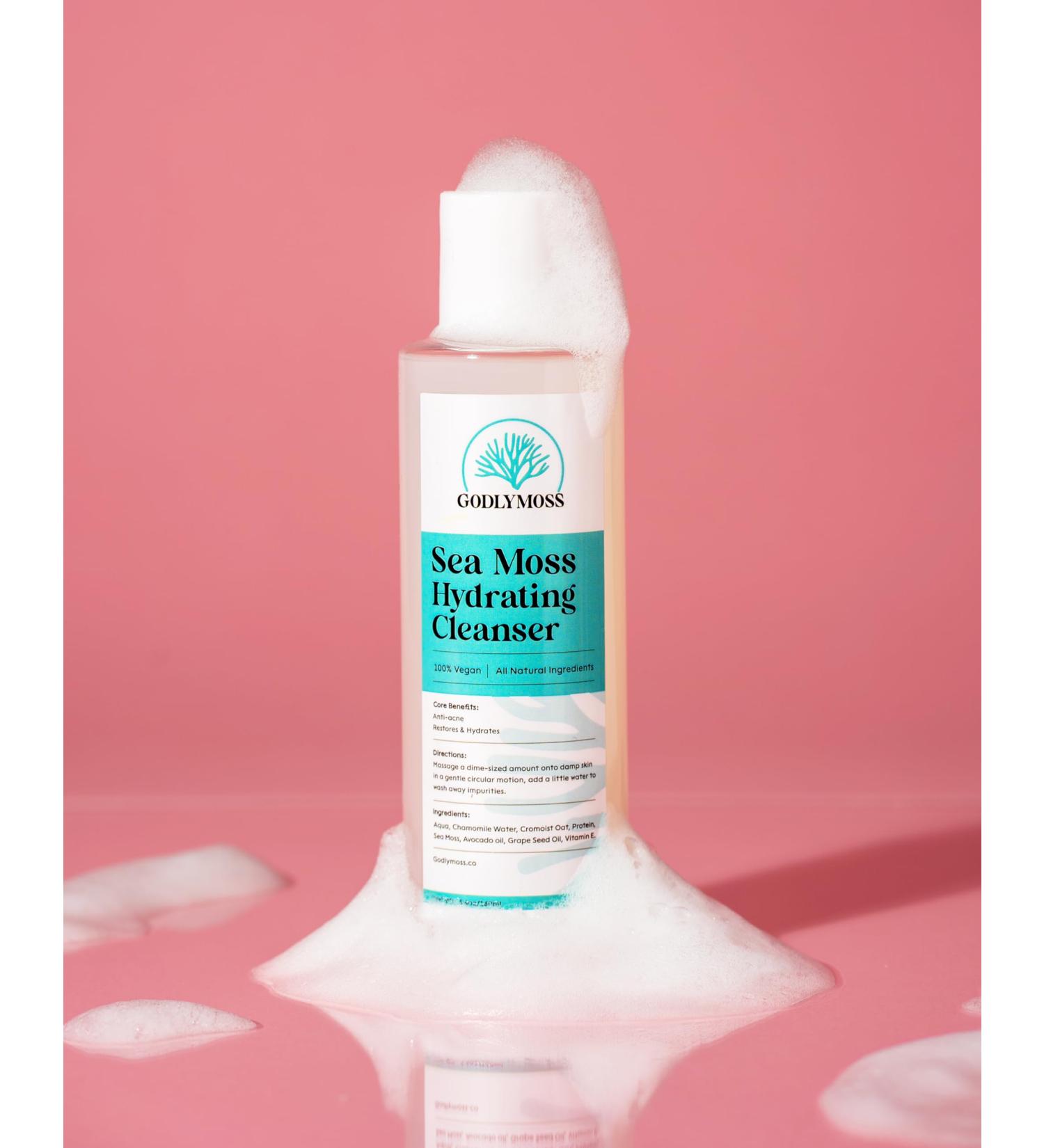 Sea Moss Hydrating Cleanser Gel - 5.04 Fl Oz | Nourishing & Revitalizing Skin Care | International Shipping Available - Buy Online on GoSupps.com