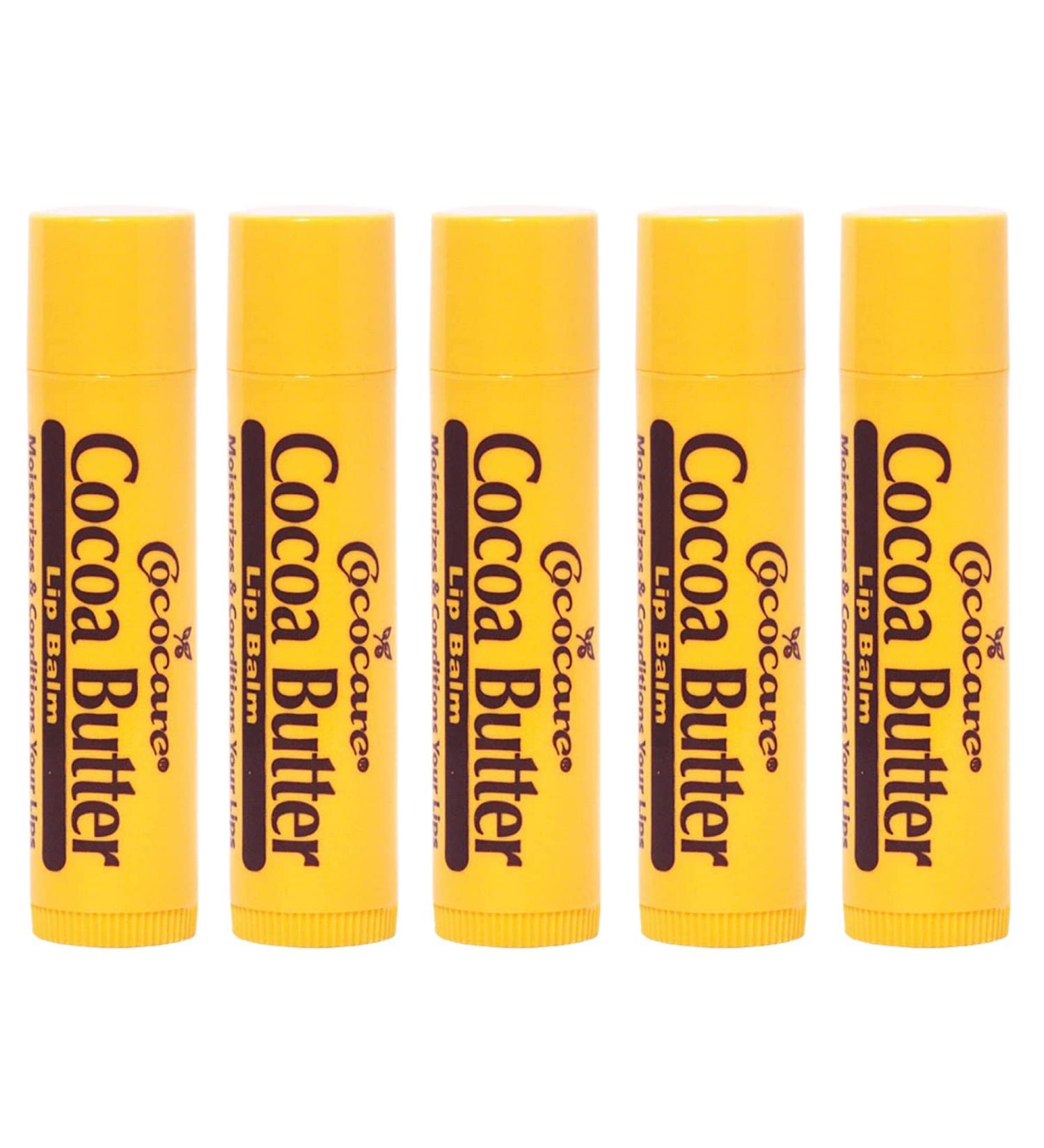 Cococare Cocoa Butter Lip Balm 0.15 Oz - Pack of 5 | Moisturizing Lip Care Set - Buy Online on GoSupps.com