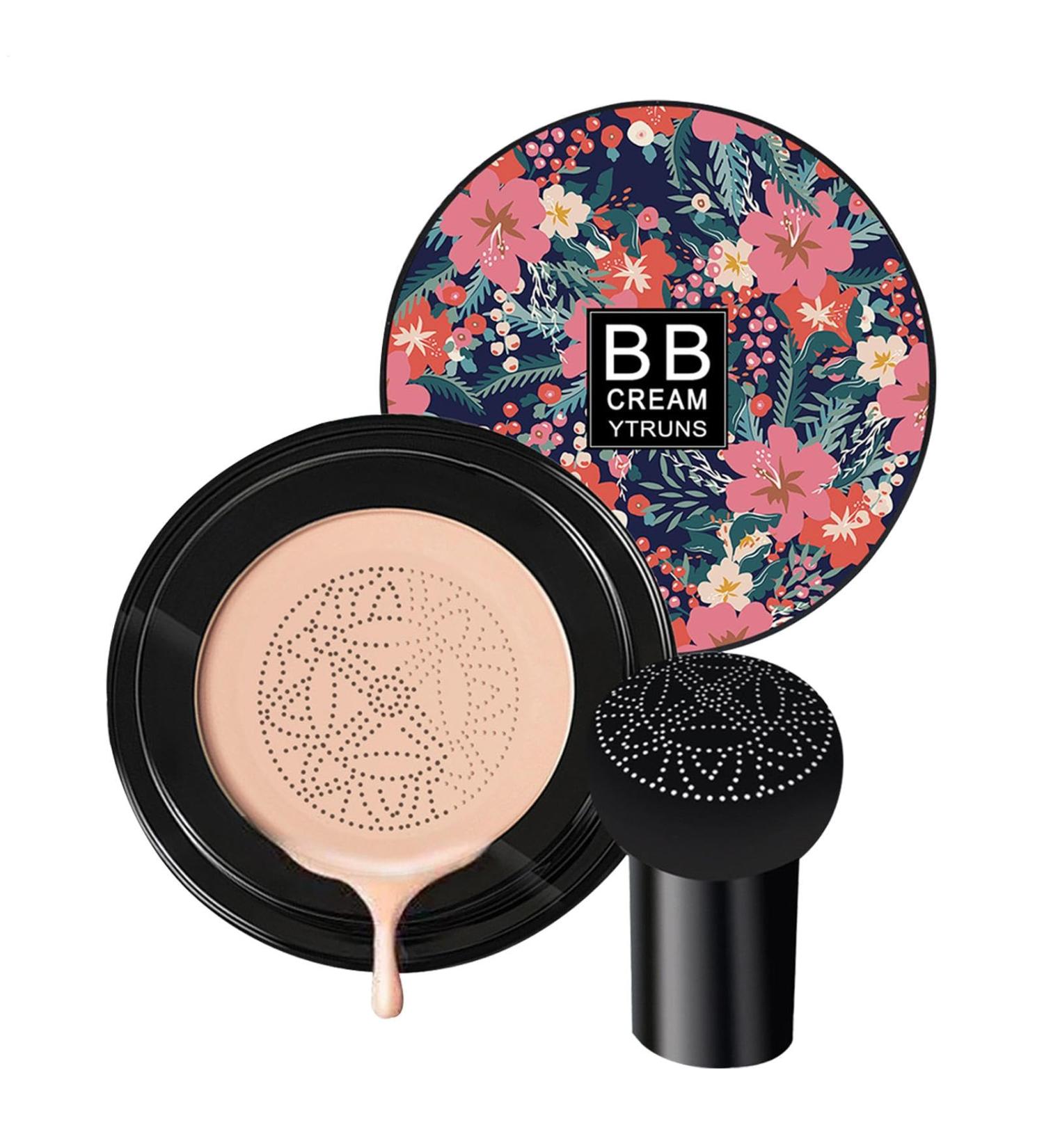 BB Cream Foundation for Face Makeup | Mushroom Air Cushion Complexion - Hydrating Concealer Makeup Base for Friends - Buy Online on GoSupps.com