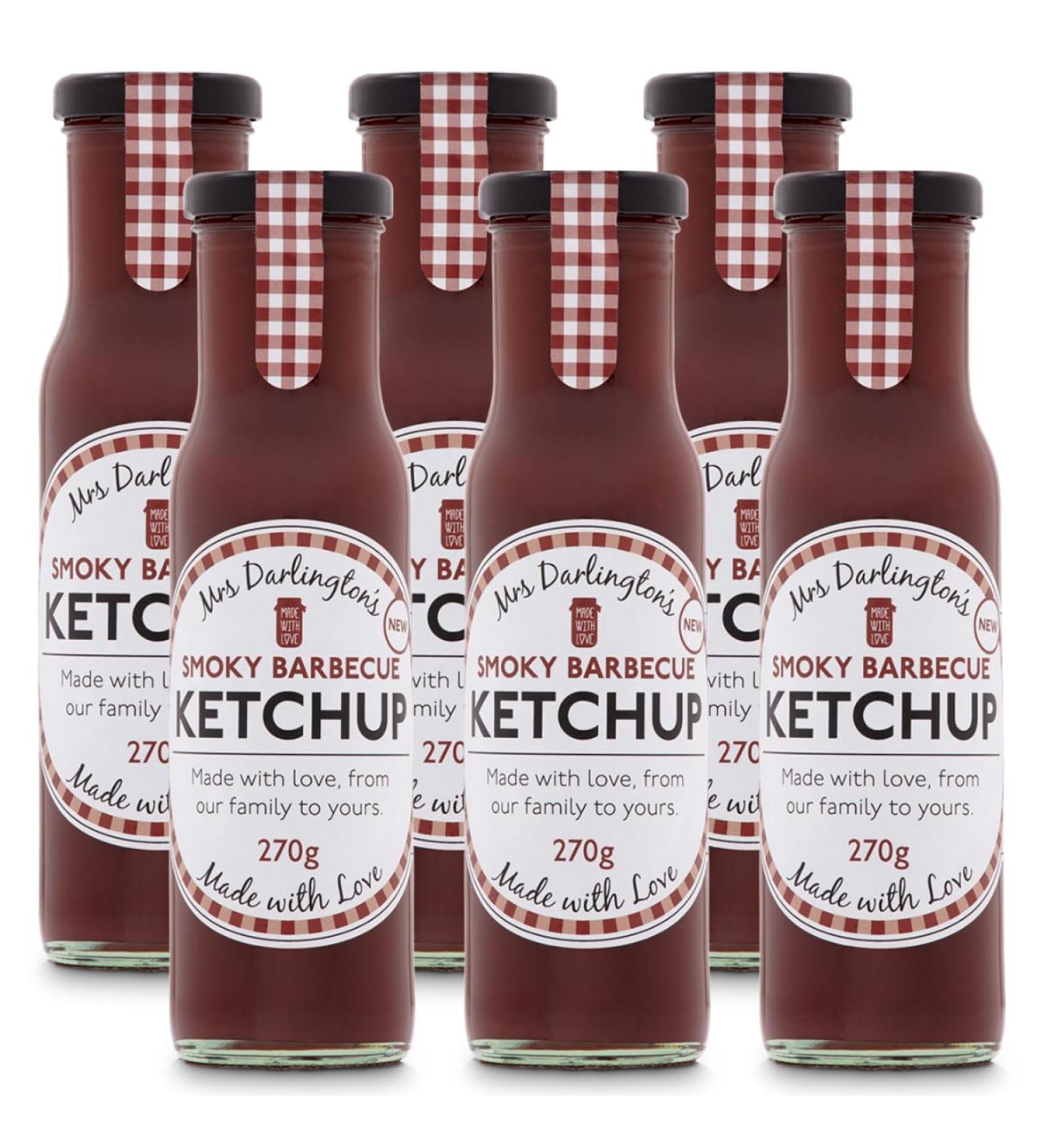Mrs Darlington's Smoky Barbecue Ketchup - 270g - Pack of 6