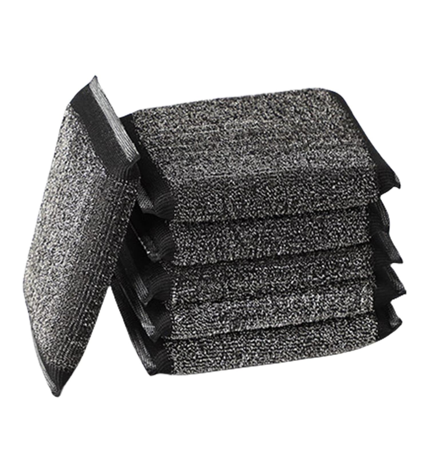 Scrubbing Cleaning Sponge 6 Reusable Dishwashing Scrub Sponge Non-Scratch Washing Scrub Pads Soft and Fast Cleaning Scrubber Scrub Sponge for Kitchen Household Cleaning Tools for Pots Pans Black - Buy Online on GoSupps.com