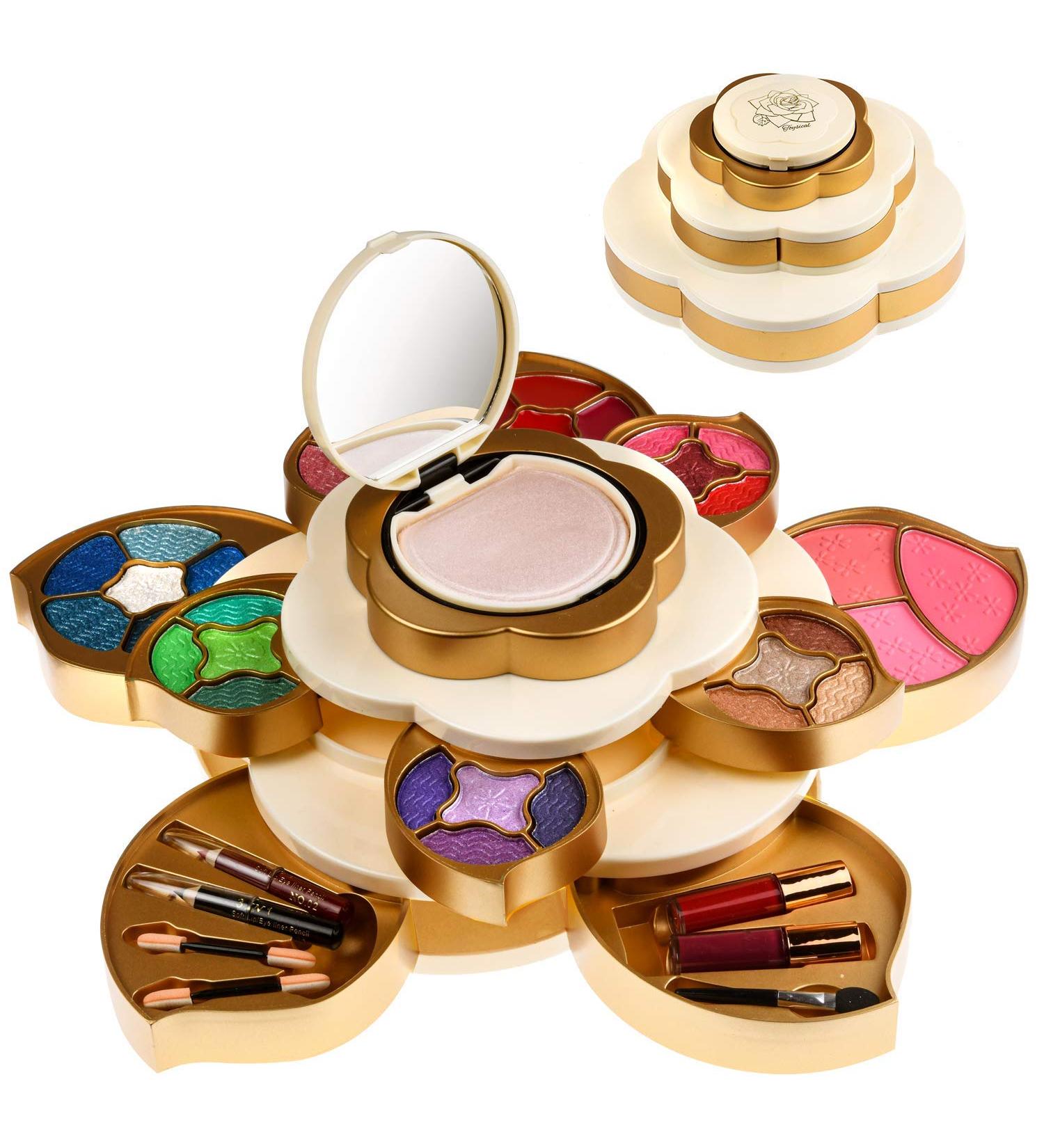 CoralBeau Flower Shaped Makeup Set for Women - Luxurious Adult & Teen Girls Cosmetic Kit - Buy Online on GoSupps.com