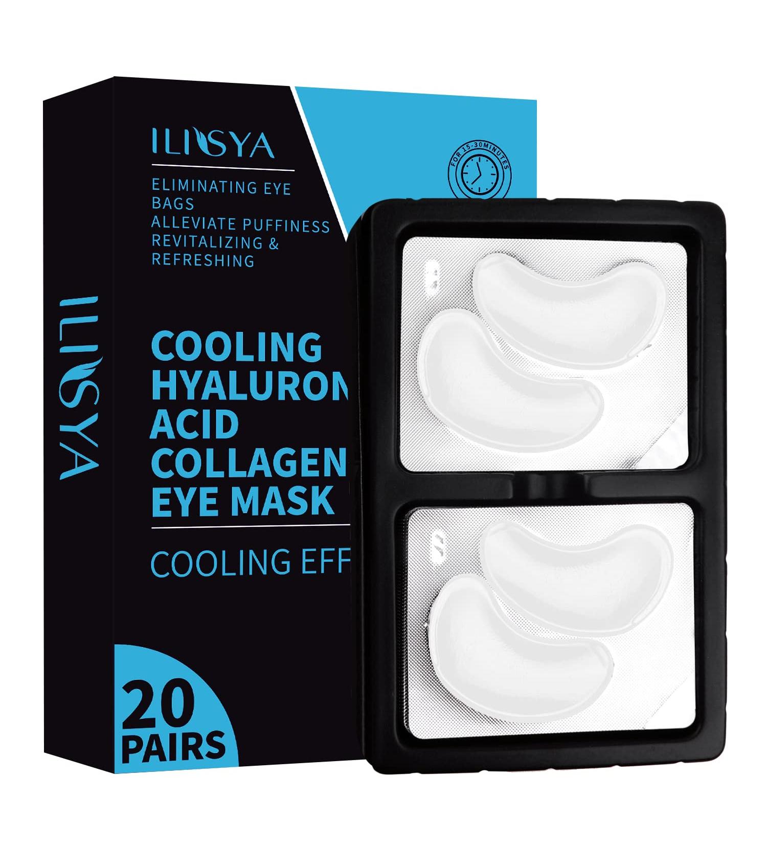 Shop Hyaluronic Acid Collagen Eye Masks | Anti-Aging Dark Circles & Fine Lines | 20 Pairs for Swollen Eyes - Buy Online on GoSupps.com
