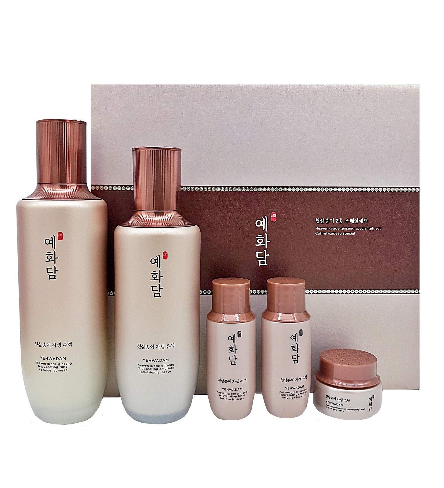 Yehwadam Heaven Grade Ginseng REJUVENATING SET Toner Emulsion Set