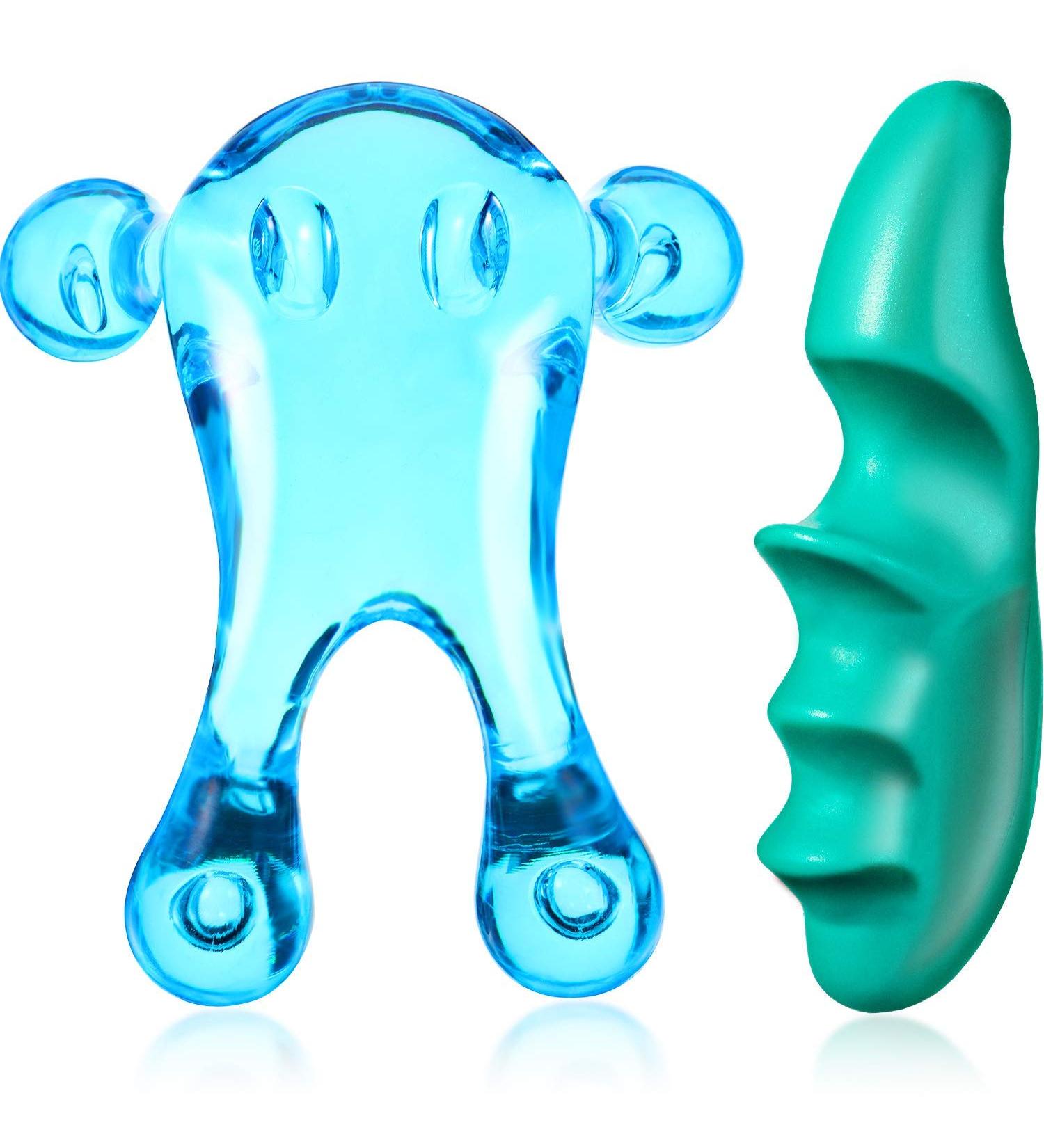 Deep Tissue Massage Tool Set - Green Thumb Protector and Palm Urchin Massager Included - Buy Online on GoSupps.com