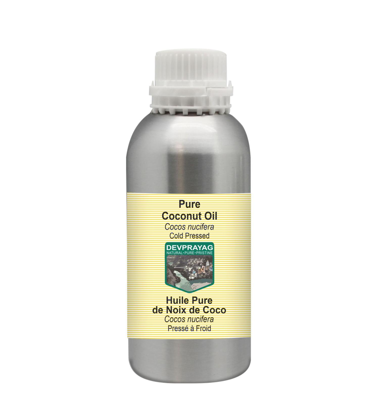 DEVPRAYAG Pure Coconut Oil 1250ml Cold Pressed 100% Natural & Ideal for Cooking and Skin Care - Shop Internationally - Buy Online on GoSupps.com