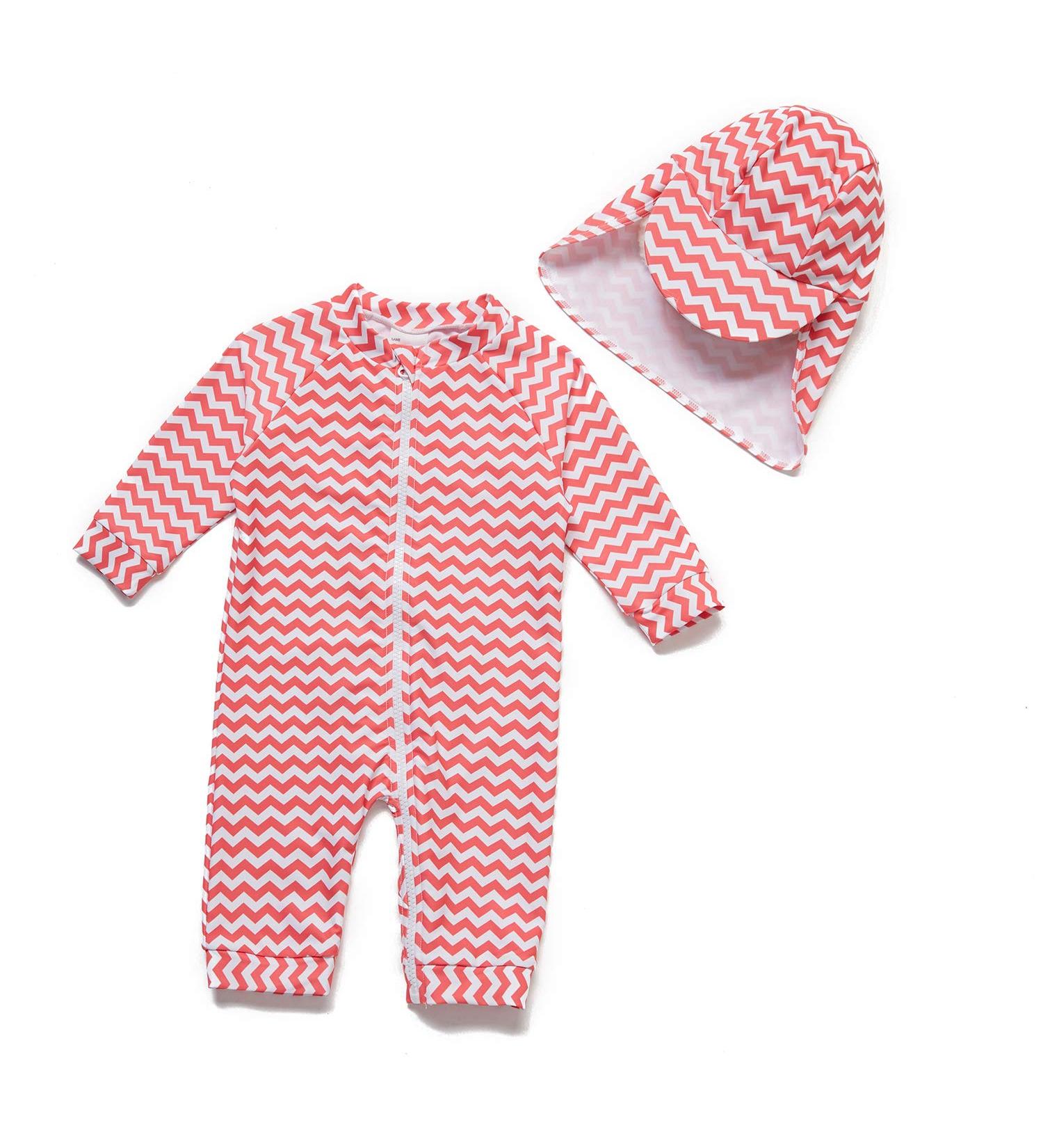 BONVERANO Baby Girls Swimsuit UPF 50+ Full-Length Zipper 2-3 Years - Buy Online on GoSupps.com