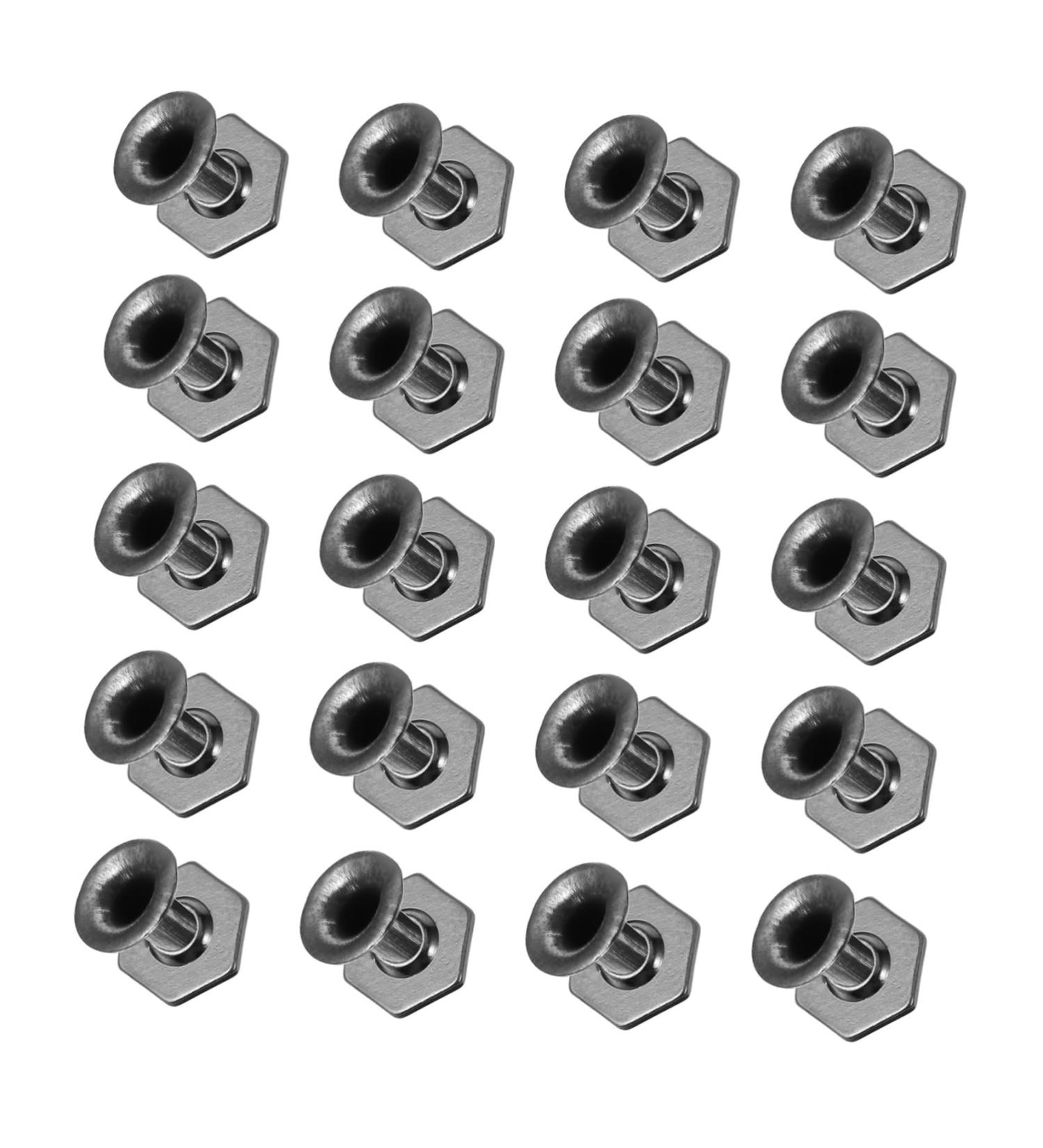 NUOBESTY Undercap 30pcs Rivet Decor Alloy Bag Metal Studs for Shoes Jean Buttons Diy Craft Accessories Bags Diamond Screws - Buy Online on GoSupps.com