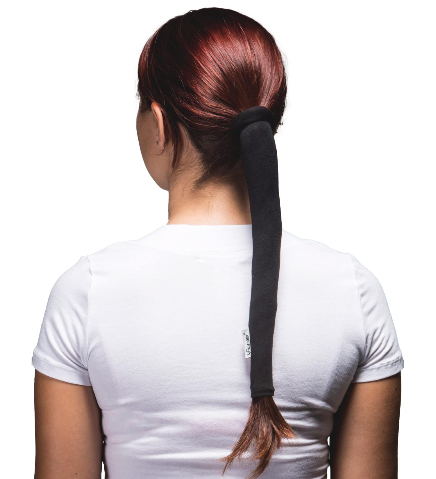 Wrapter Sports & Motorcycle Ponytail Wrap - Black - Buy Online on GoSupps.com