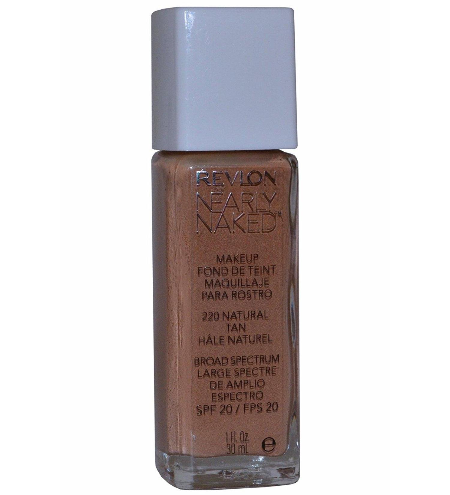 Revlon Nearly Naked Make Up Foundation 30ml-220 Natural Tan