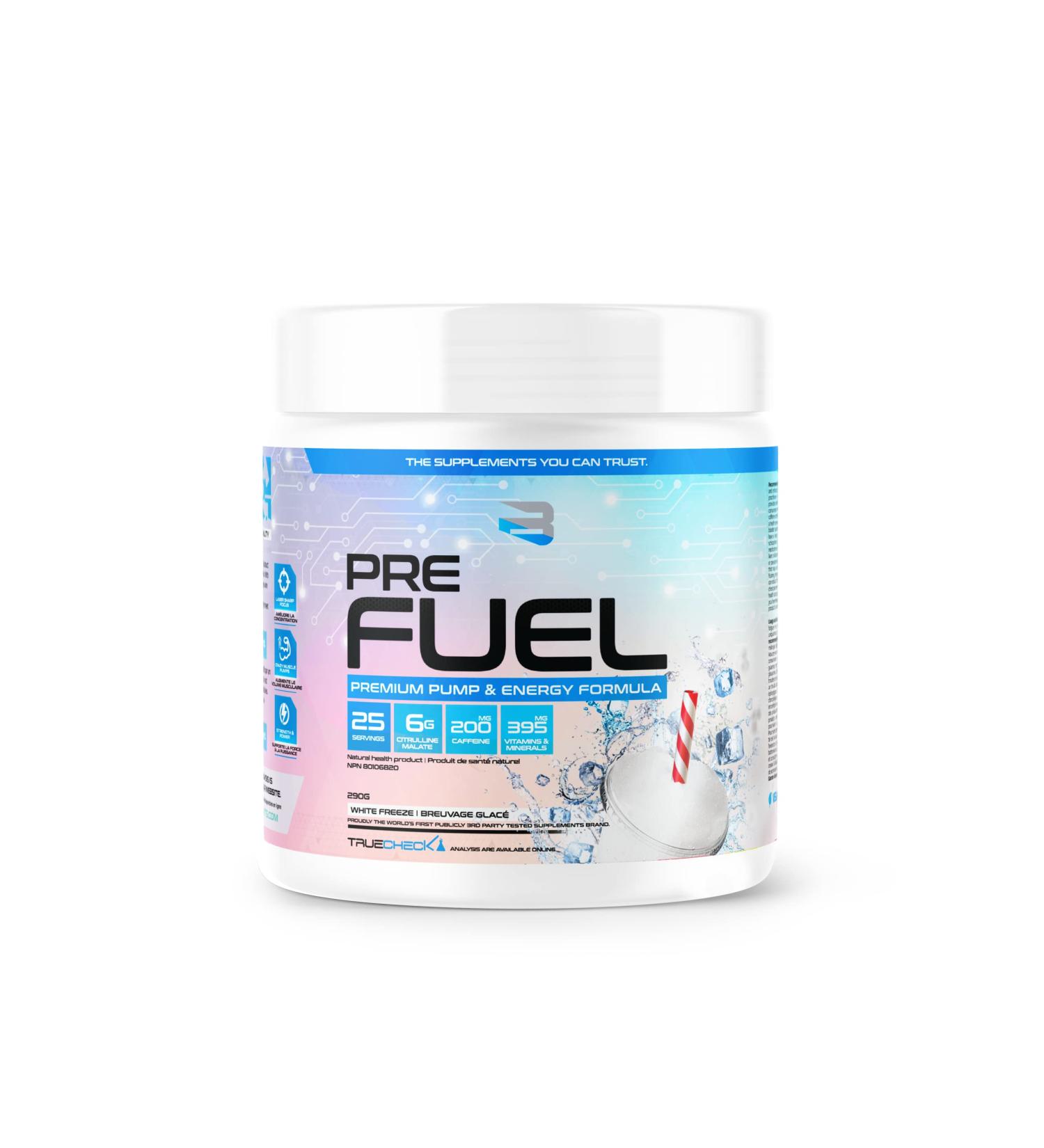 Believe Supplements Pre Fuel - Ultimate All-in-One Pre-Workout with 200mg Caffeine Laser Focus Muscle Fullness - Boost Energy Endurance and Performance - Gym and Fitness Enhancement - Alpha-GPC Creatine Beta-Alanine(White Slushie) - Buy Online on GoSupps.com