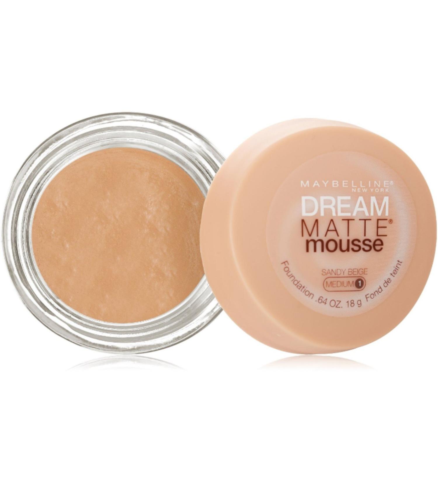 Maybelline Dream Matte Mousse Foundation Sandy Beige 0.64 oz (Pack of 2)