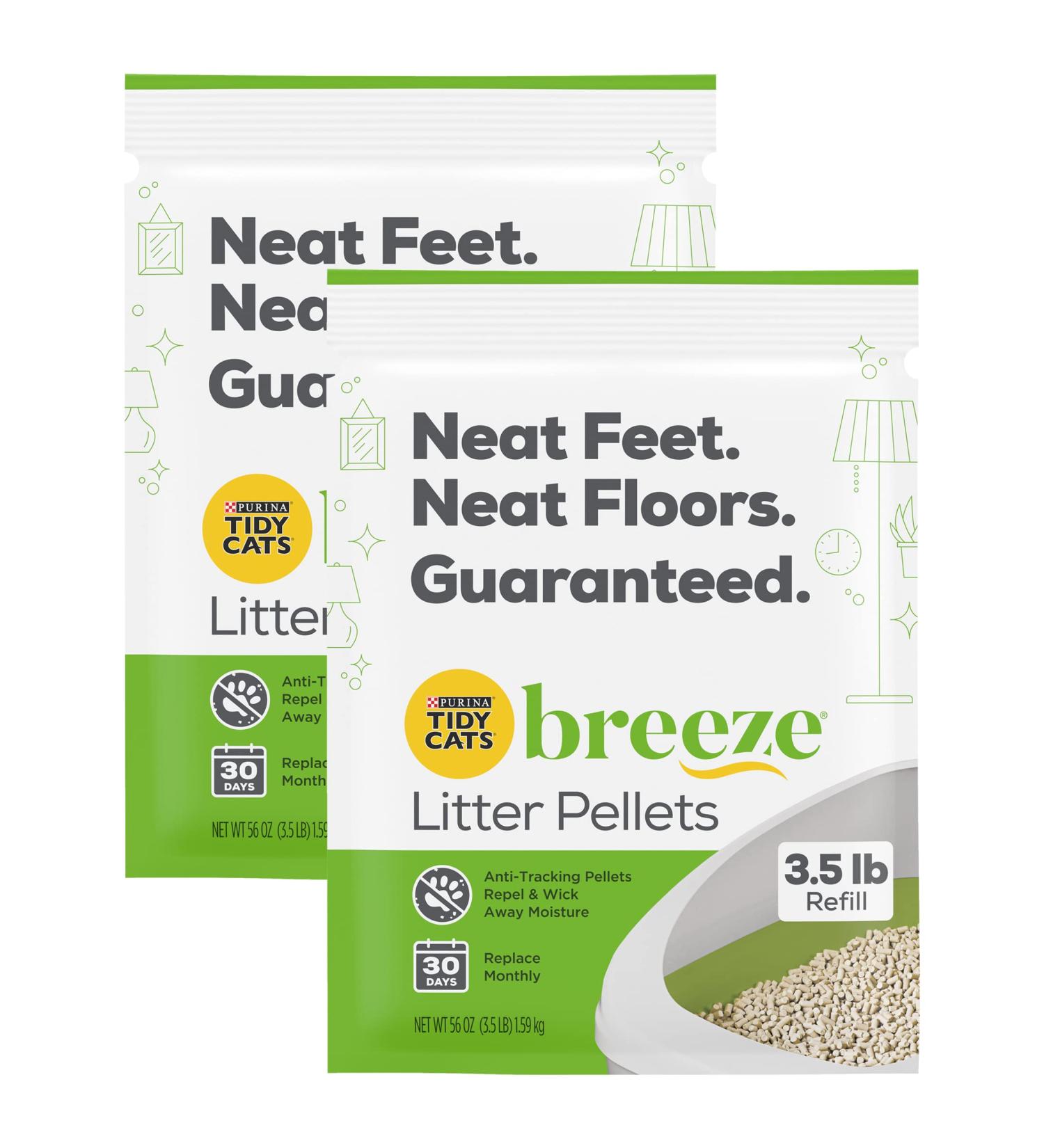 Purina Tidy Cat Breeze Pellets 3.5 lb - 2 Pack | Odor Control Litter System - Buy Online on GoSupps.com