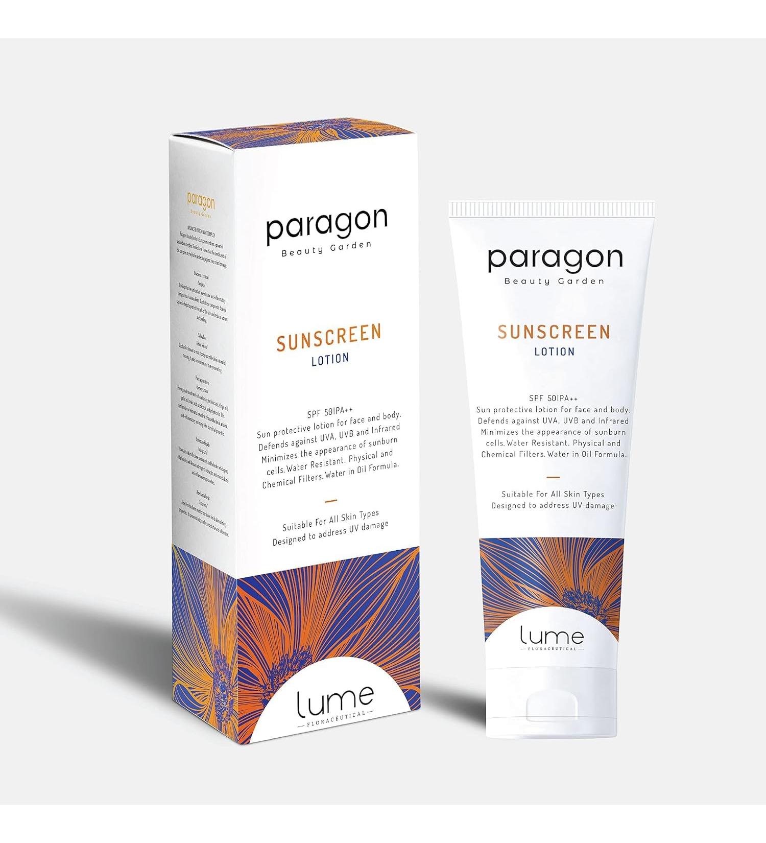 Beauty Garden Sunscreen Lotion SPF 50 & PA++ | UVA UVB Protection | Water Resistant | For All Skin Types | 120 gm - Shop Worldwide - Buy Online on GoSupps.com