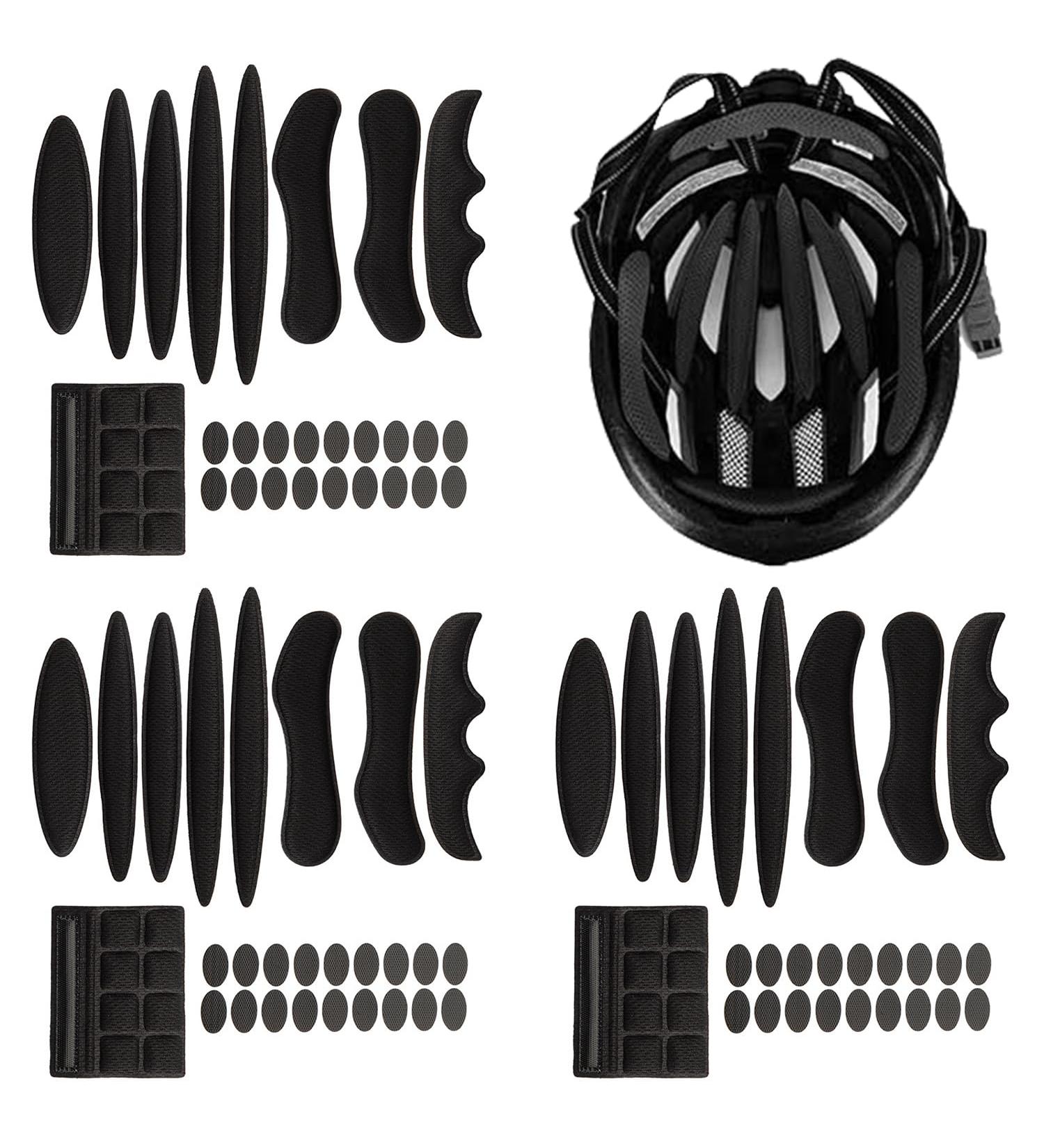 YXHZVON Universal Bicycle Helmet Pad - Replacement Foam & Velcro Sponge for Bikes & Motorcycles - Kids & Adults - Black - Buy Online on GoSupps.com