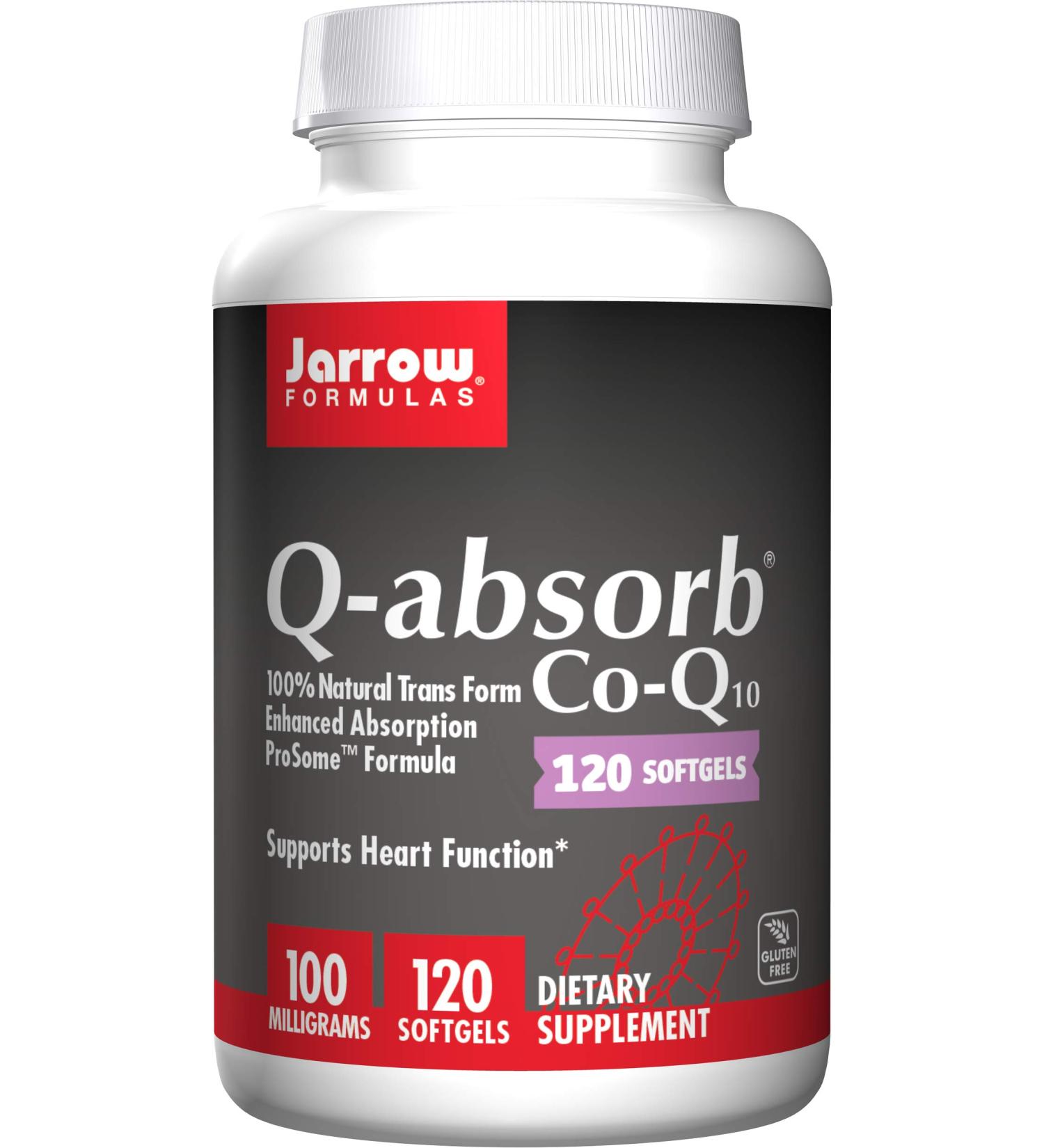 Jarrow Formulas Q-absorb Co-Q10 100 mg 120 Softgels