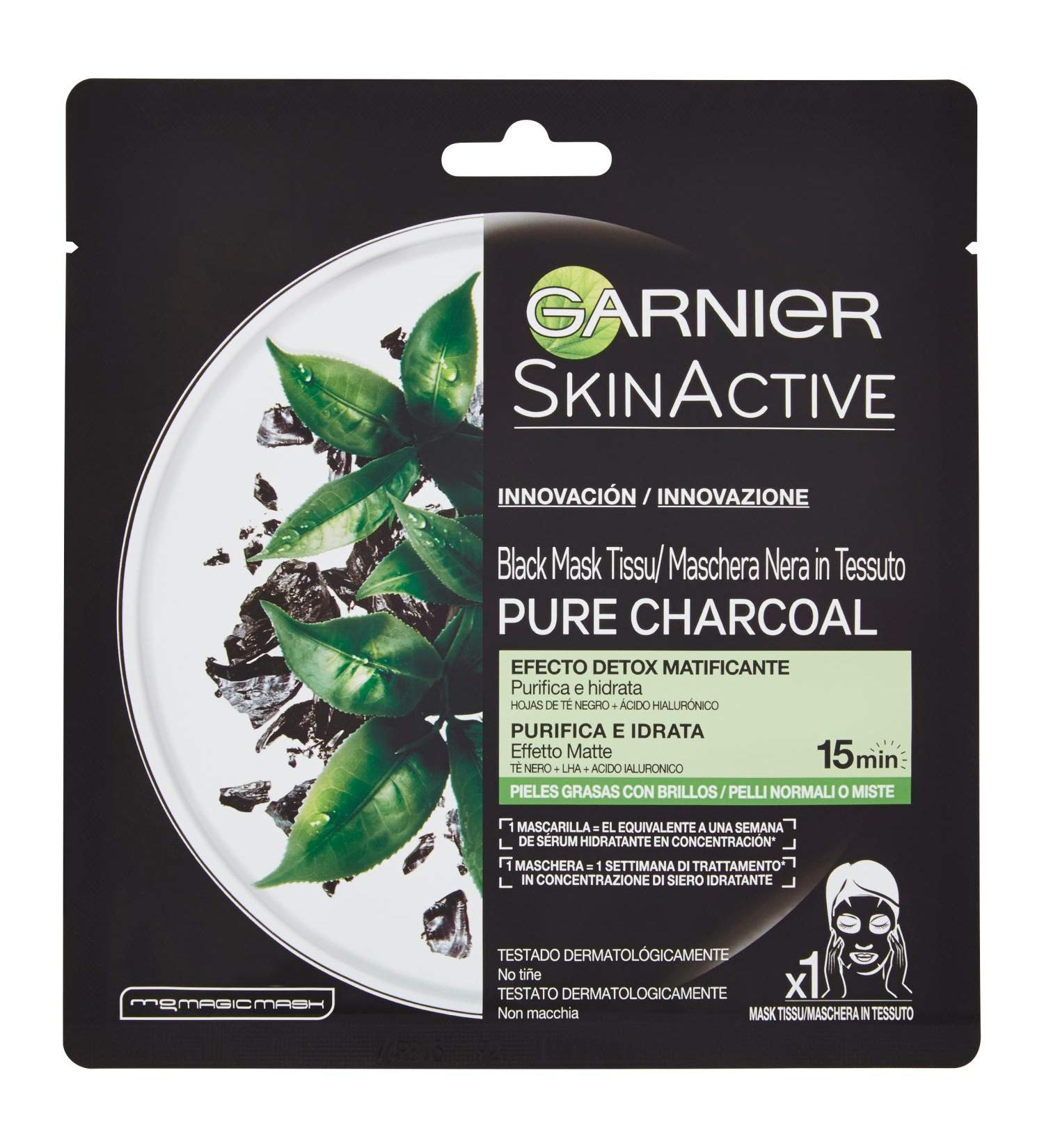  Garnier Garnier Pure Carcoal Mask 28g - Buy Online on GoSupps.com