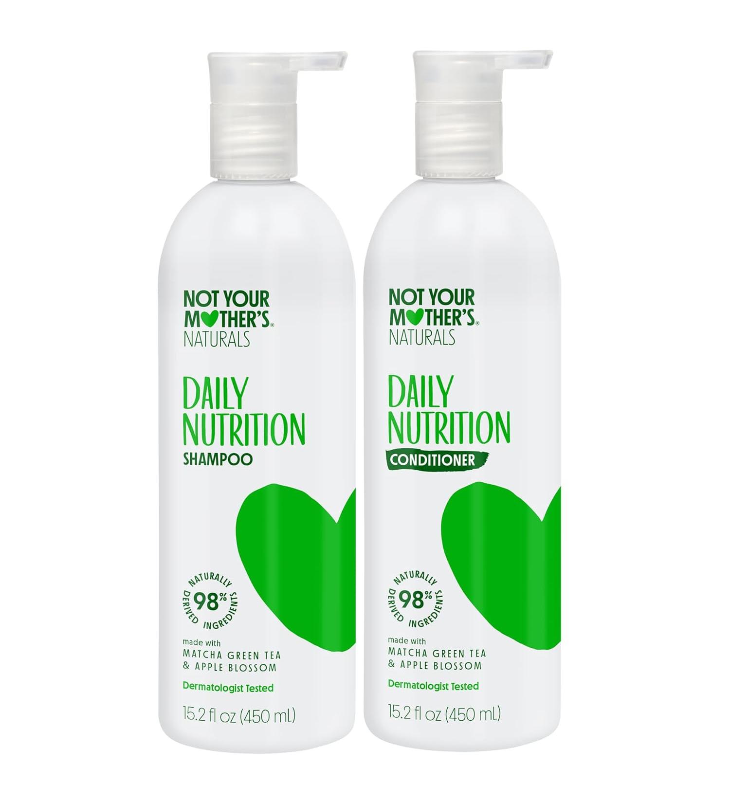Not Your Mother's Naturals Matcha Green Tea Shampoo & Conditioner Dual Pack - 15.2 fl oz + 16 fl oz - Wild Apple Blossom - Pack of 1 - Buy Online on GoSupps.com