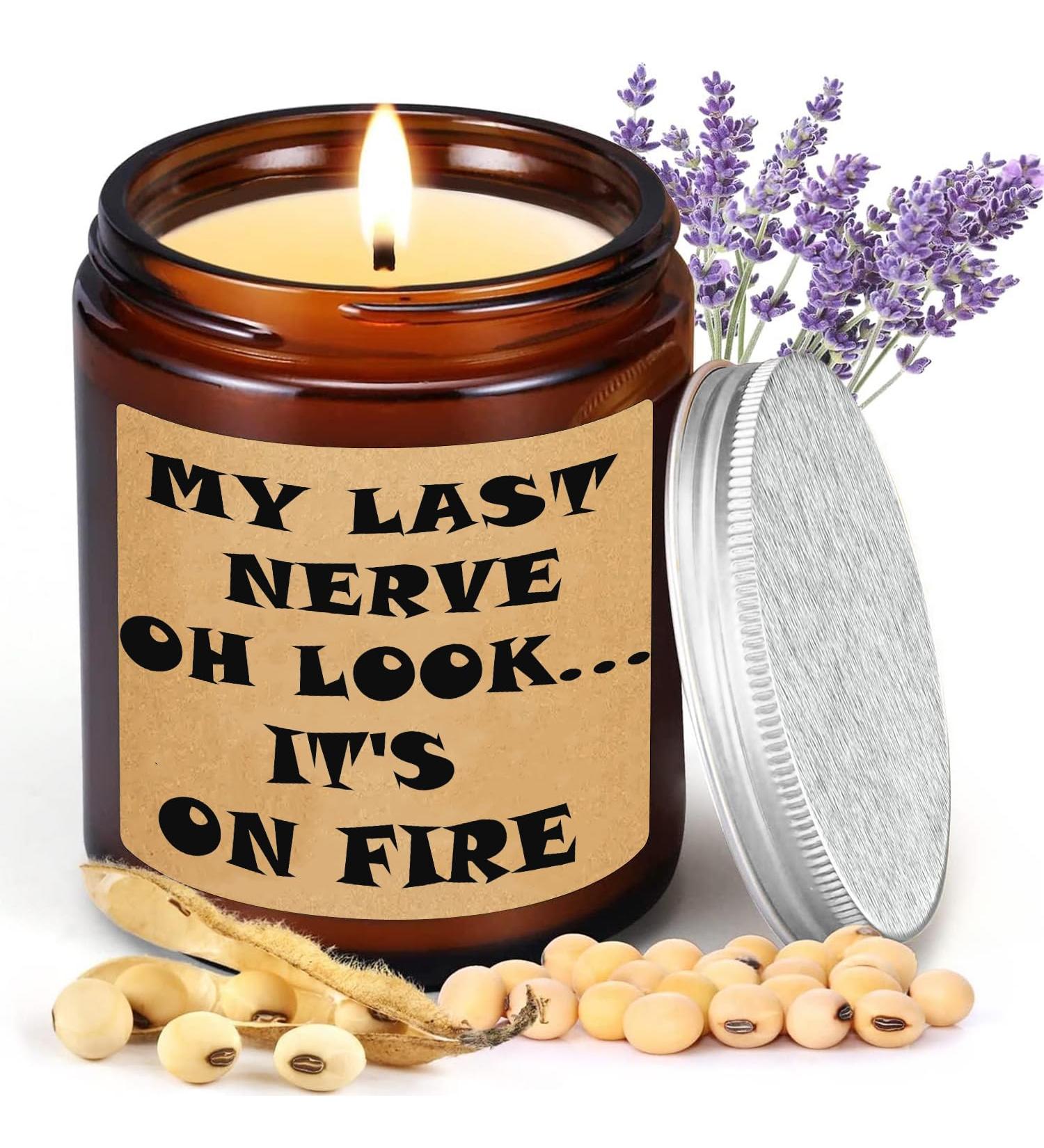 Soy Wax Lavender Scented Candle Gift for Women - Handmade Aromatherapy Candle - 200g, 50 Hours Long Lasting - Perfect Gift for Mum or Friend - Buy Online on GoSupps.com