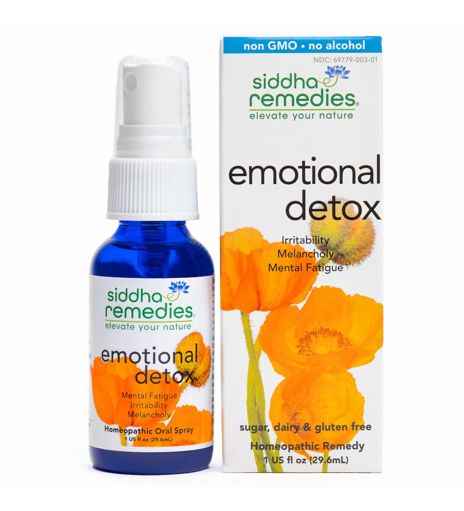 Emotional Detox Homeopathic Spray | 100% Natural Remedy for Melancholy & Mental Fatigue - Buy Online on GoSupps.com