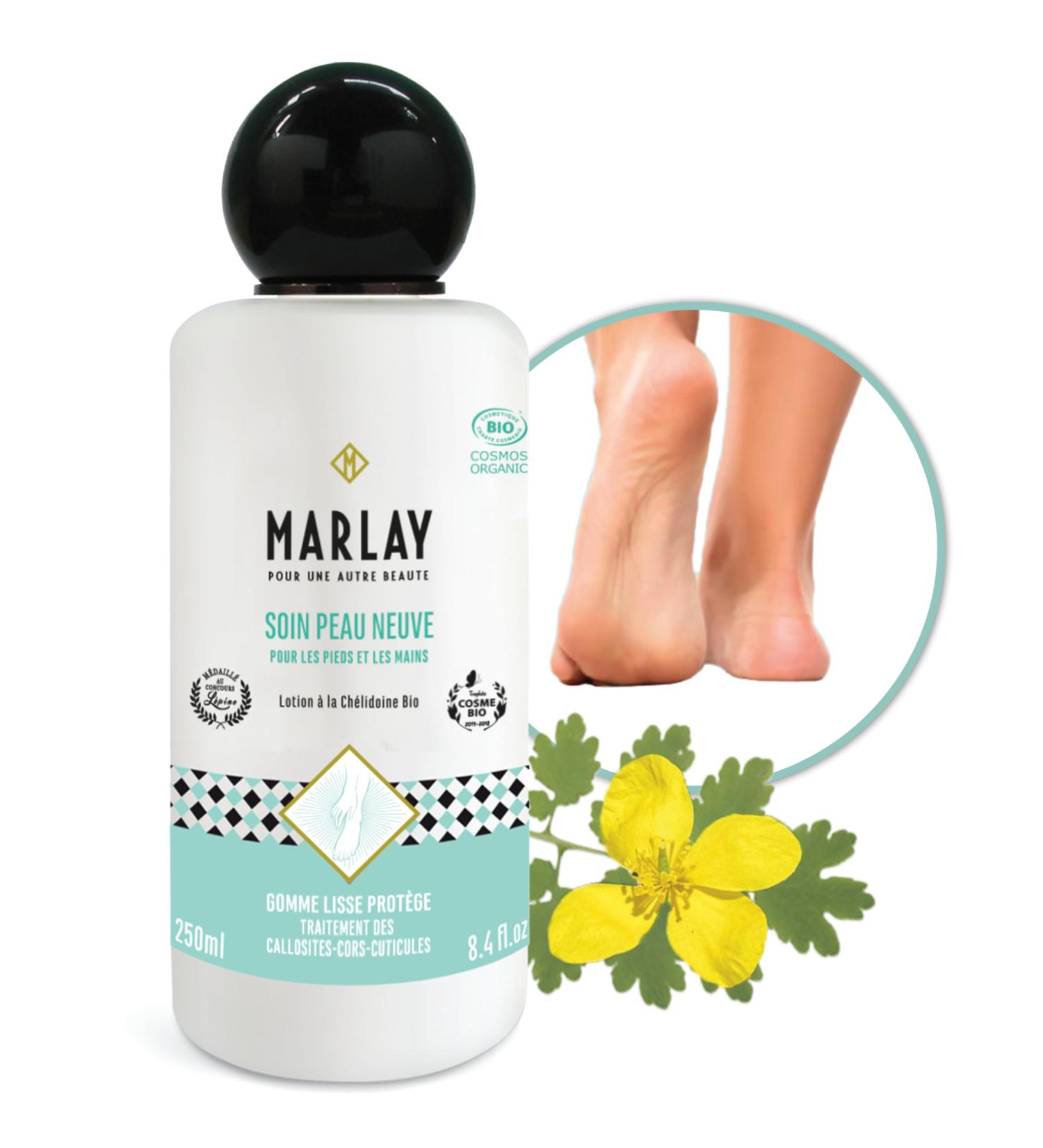 Marlay Cosmetics - New Skin Care 250 ml - Dry and Damaged Foot Lotion with Organic Celandine - 99% Natural Origin - Callus C - Buy Online on GoSupps.com