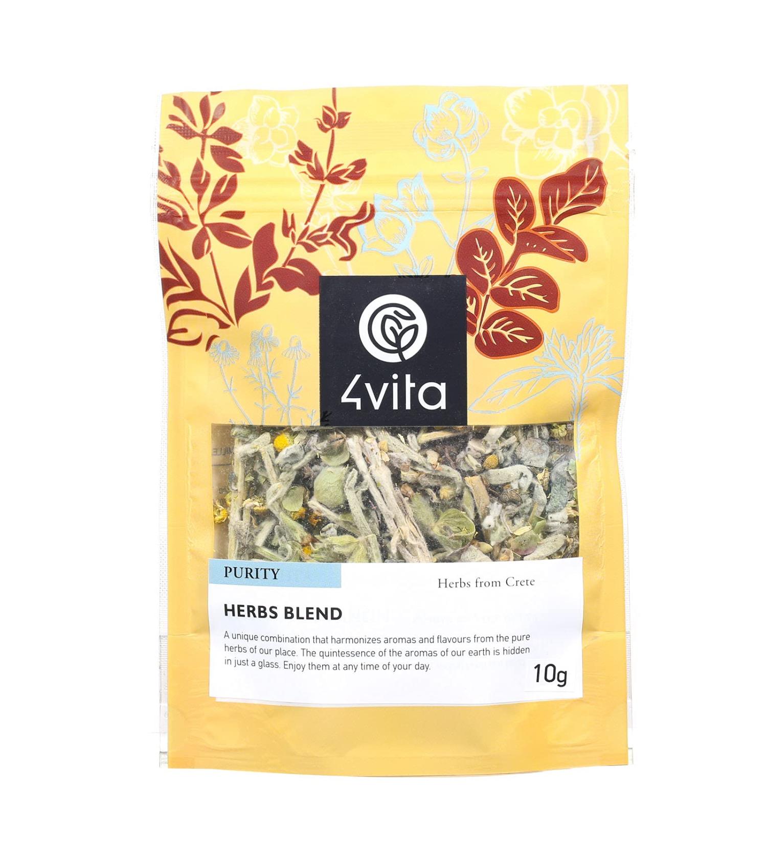4Vita Cretan Herbal Tea Blend 10g - Buy Online on GoSupps.com