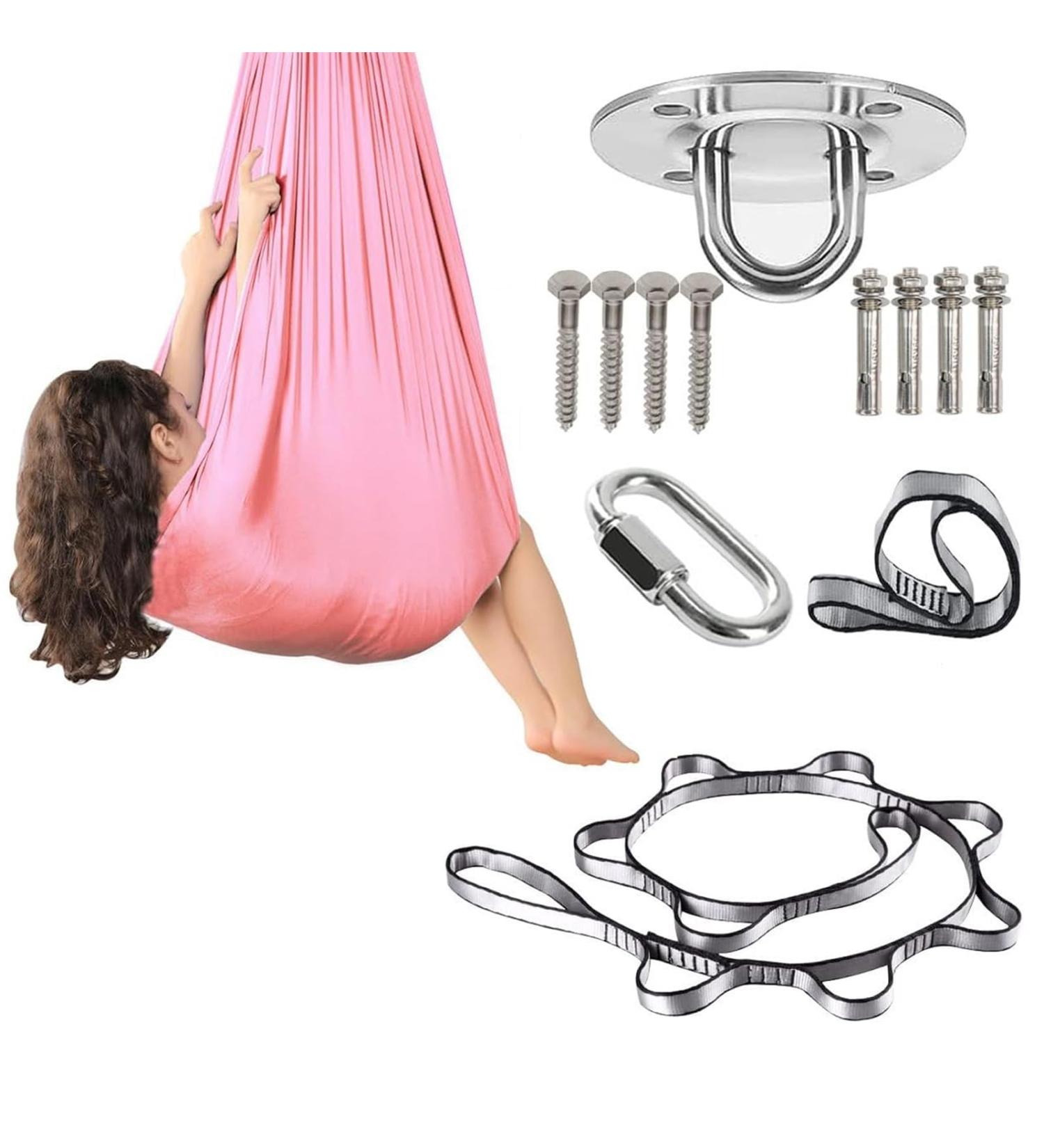 SSIMO Sensory Sock for Autism & ADHD | Therapeutic Tactile Toy Cover | Stress Relief | Color: Pink Size: 100x280cm - Buy Online on GoSupps.com