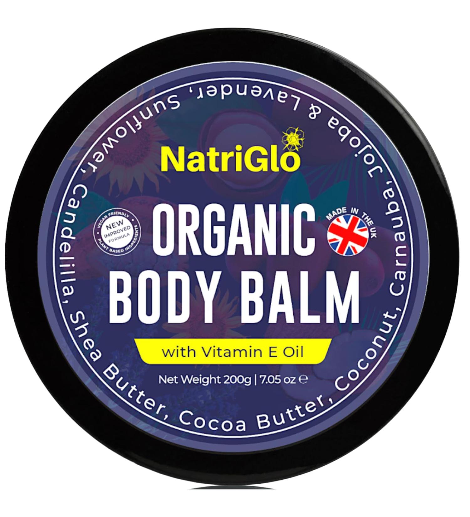 natriglo Intensive Body Moisturiser for Dry Skin | Shea Butter Moisturiser for Acne Prone Skin | Eczema Cream | Body Creams for Women Men Children with Coconut Oil Lavender Vitamin E - Buy Online on GoSupps.com