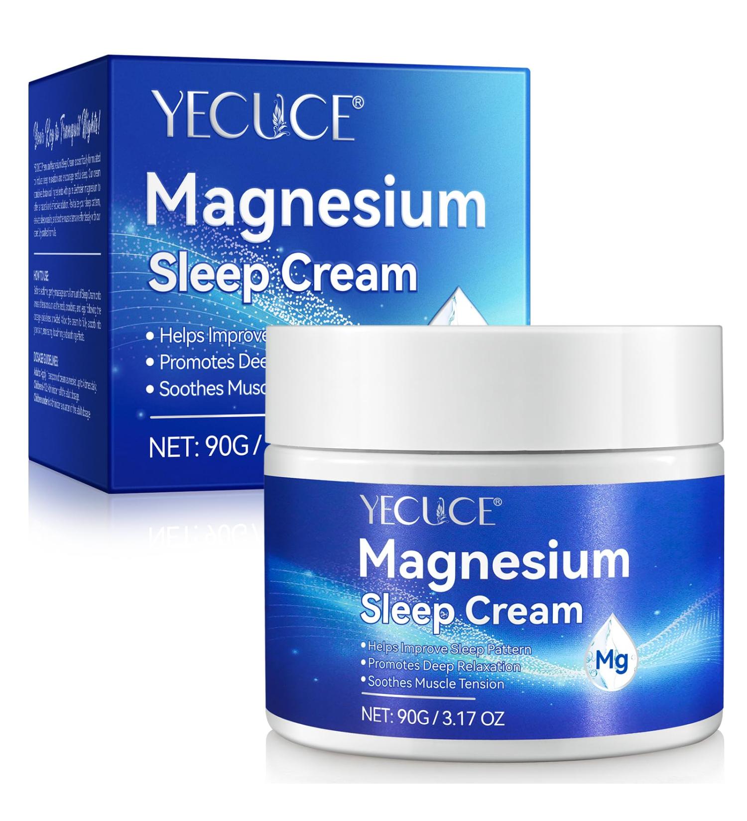 Magnesium Lotion Pure Magnesium Cream for Better Sleep Leg & Joint Care Non-Greasy -Topical Magnesium Chloride-Skin Friendly Ingredients-3.17 OZ 3 Ounce (Pack of 1) - Buy Online on GoSupps.com