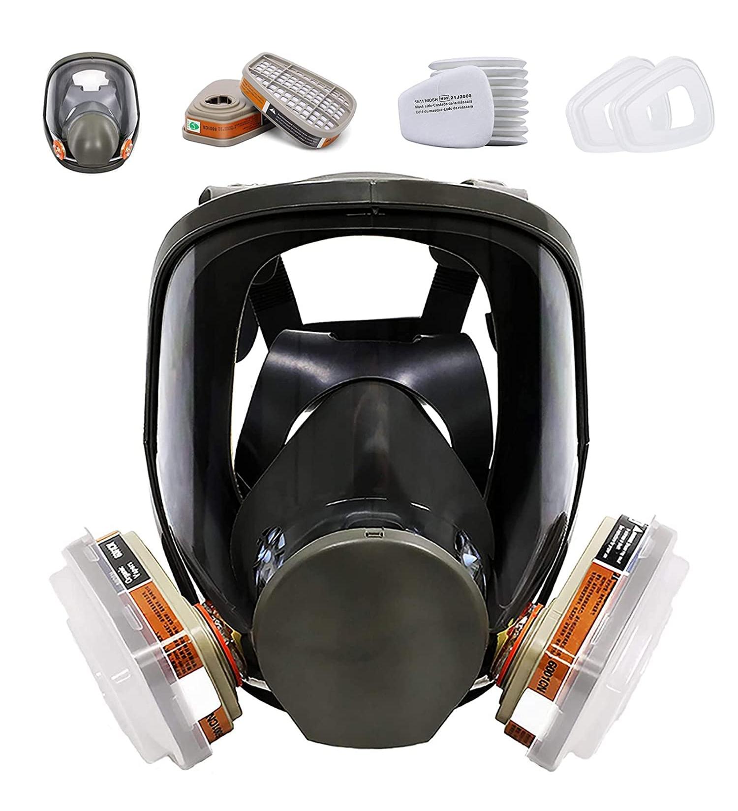 Full Face Respir tor Reusable Gas Cover Organic Vapor Mask and Anti-fog dust-proof Face Cover Full Face Cover Protection for for painting mechanical polishing logging welding and other work protection - Buy Online on GoSupps.com