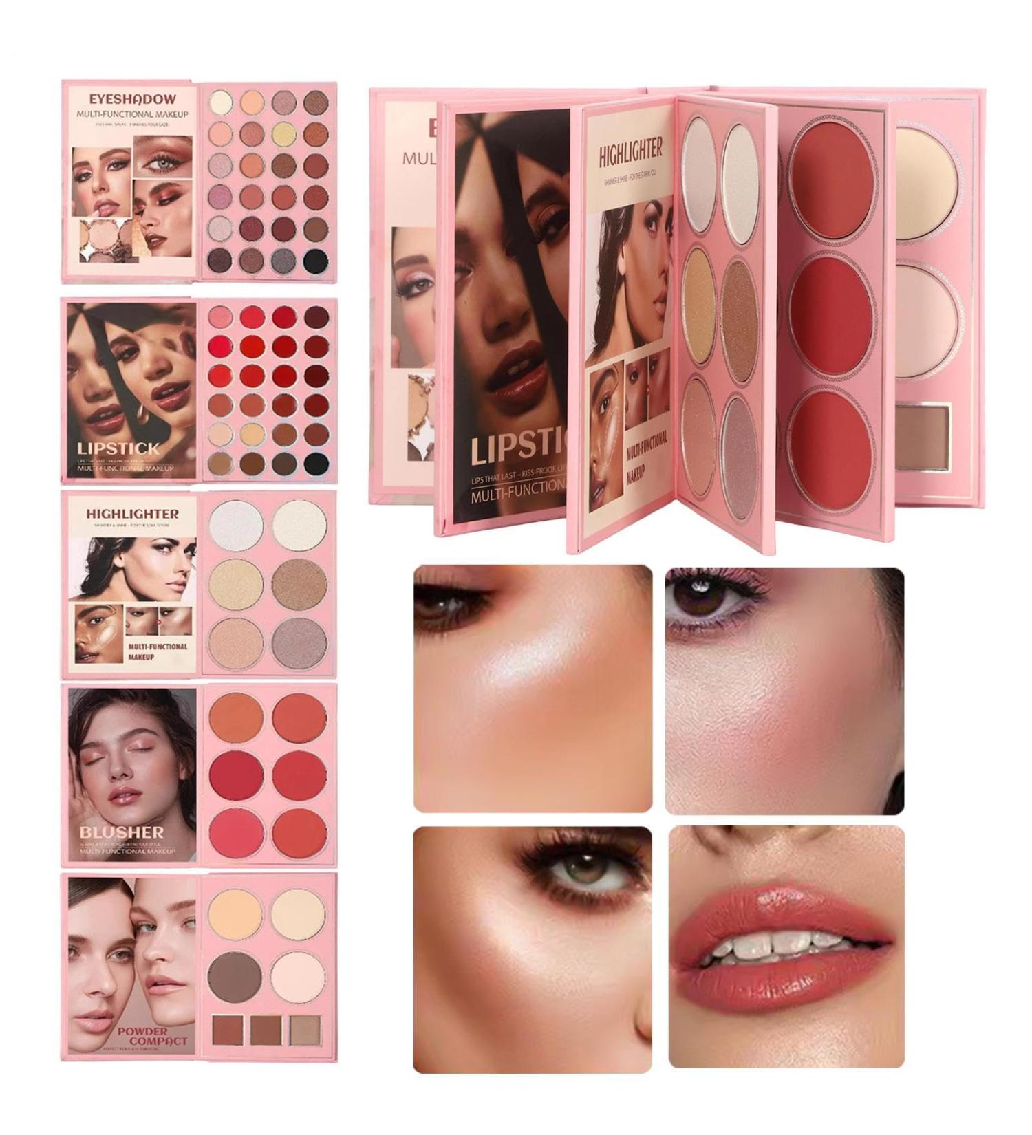 Palette De Maquillage | Kit De Cosm tiques Style Livre 5 Couches - Set De Palette De Maquillage | Pour Femmes D butantes Passionn es Quotidien Mariage F te Entra nement - Buy Online on GoSupps.com