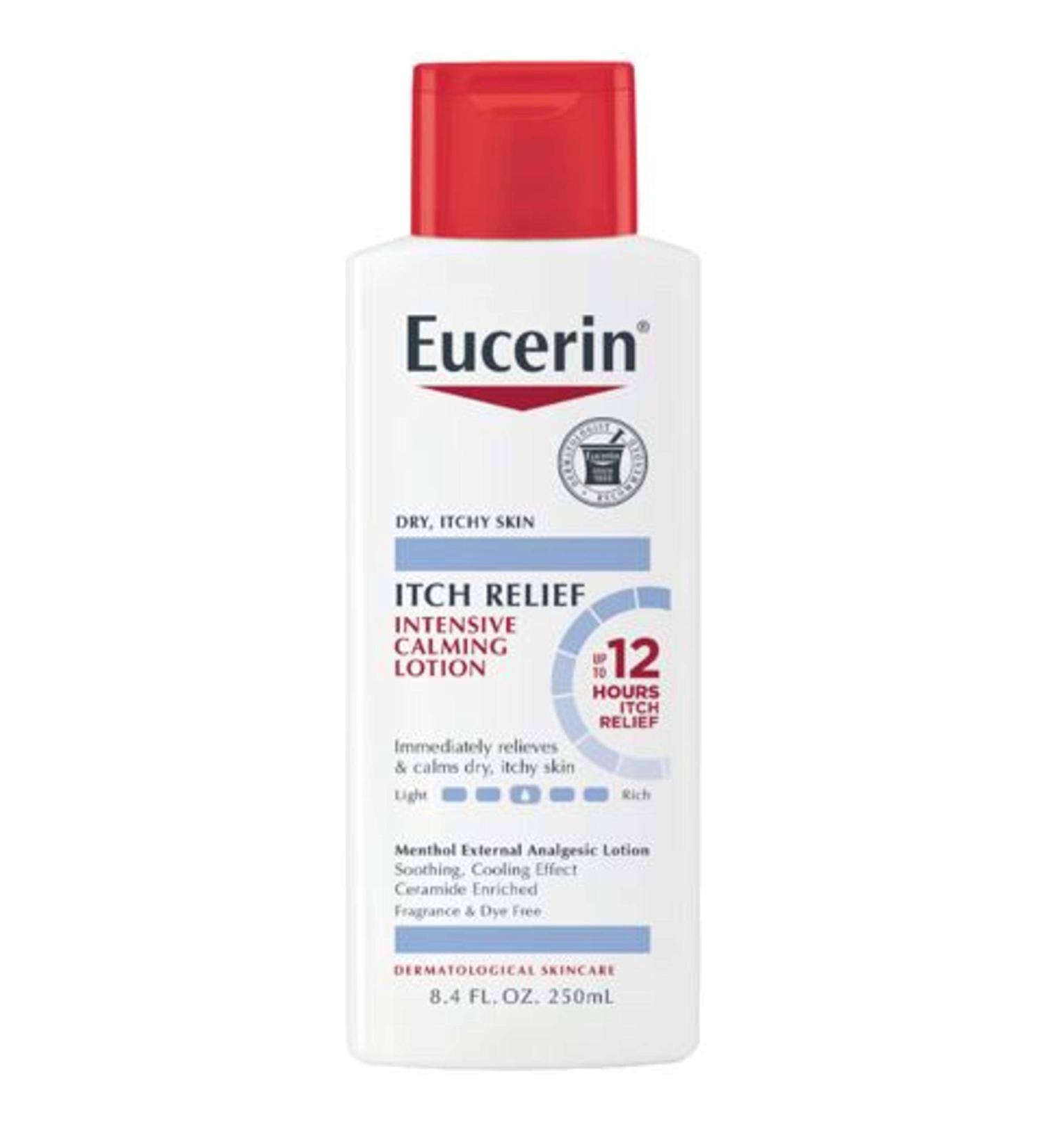 Eucerin Itch Relief Intensive Calming Lotion - 8.4 fl oz | Soothes Dry, Itchy Skin - Buy Online on GoSupps.com