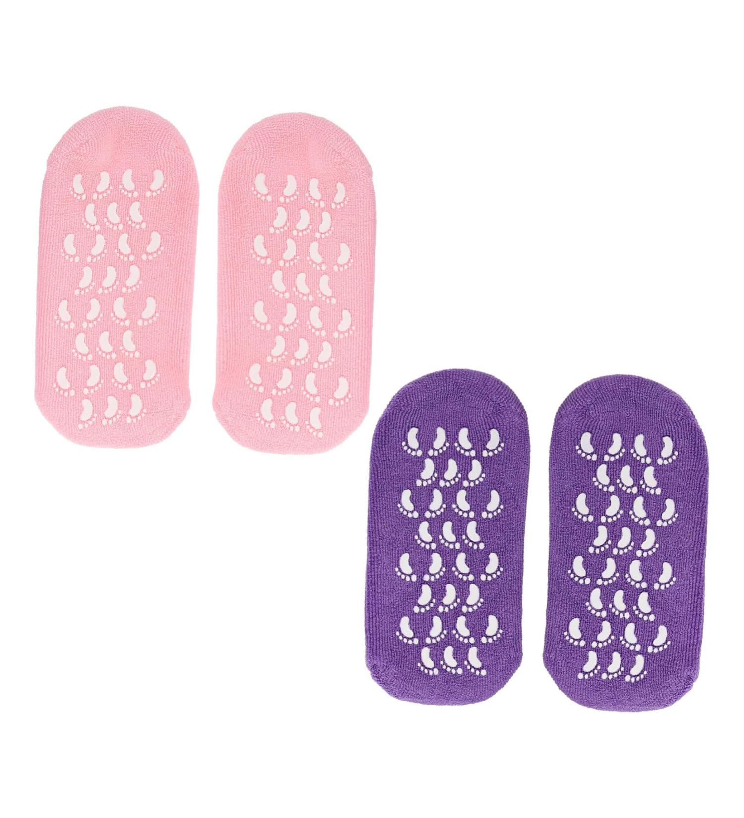 POPETPOP 2 Pairs Gel Socks Gel Lined Socks Moisturizing Heel Sleeves Moisture Heel Socks Dry Feet Socks Spa Socks Heel Softening Socks Silicone Socks Miss Foot Vegetable Gel Commodity 22x10x1cm - Buy Online on GoSupps.com