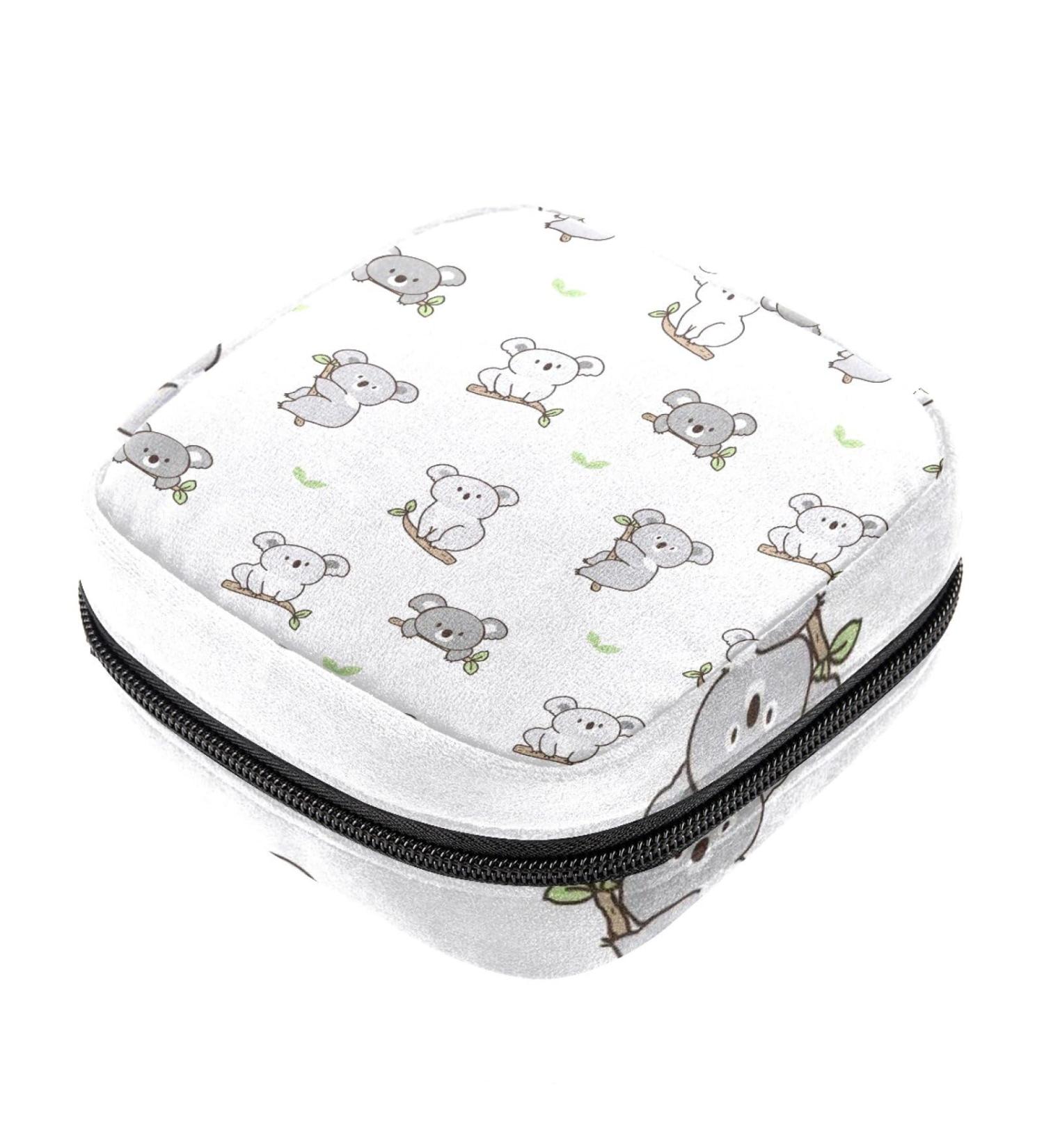 Cartoon Koala Pattern Sanitary Napkin Storage Bag - Menstrual Cup Pouch for Women & Girls - Color 13 - Buy Online on GoSupps.com